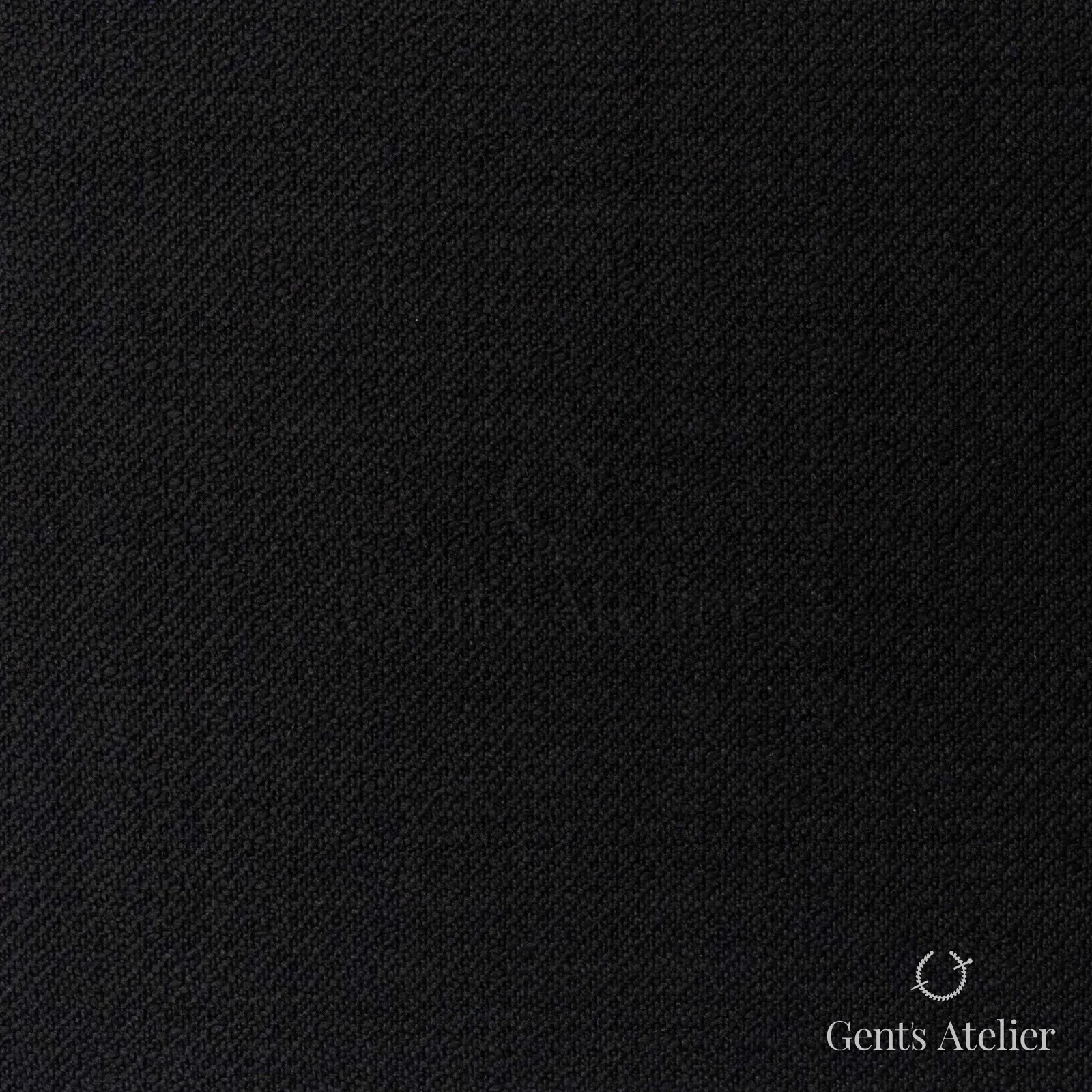Костюмная ткань Marzoni 609 - 386 / 1200 — Чёрный, однотонная, 100% шерсть