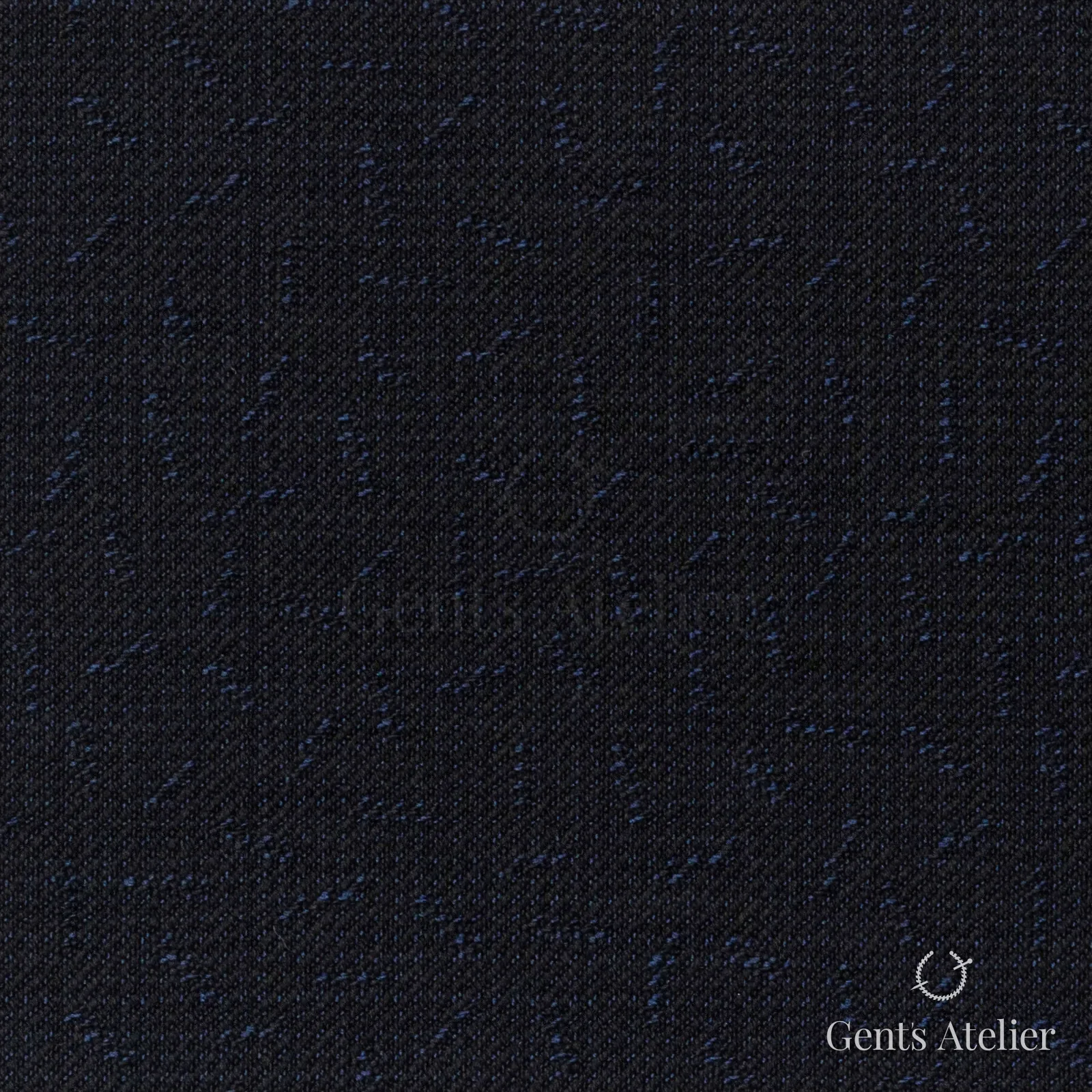 Костюмная ткань Marzoni 609 - 469 / 900 — Тёмно-синий, узор, 100% шерсть