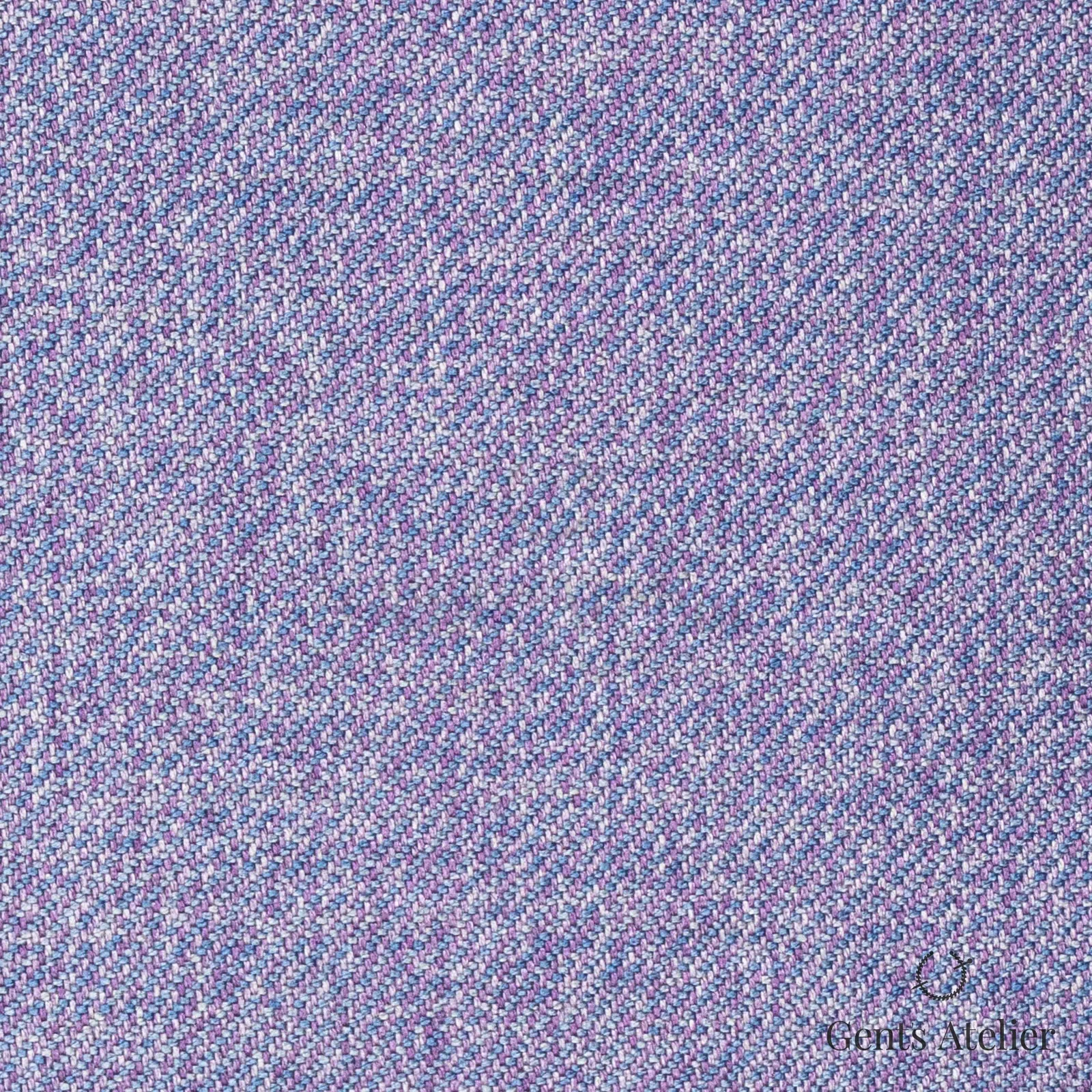 Костюмная ткань Marzoni 611 - 518 / 1300 — Lavender, меланж, 100% шёлк