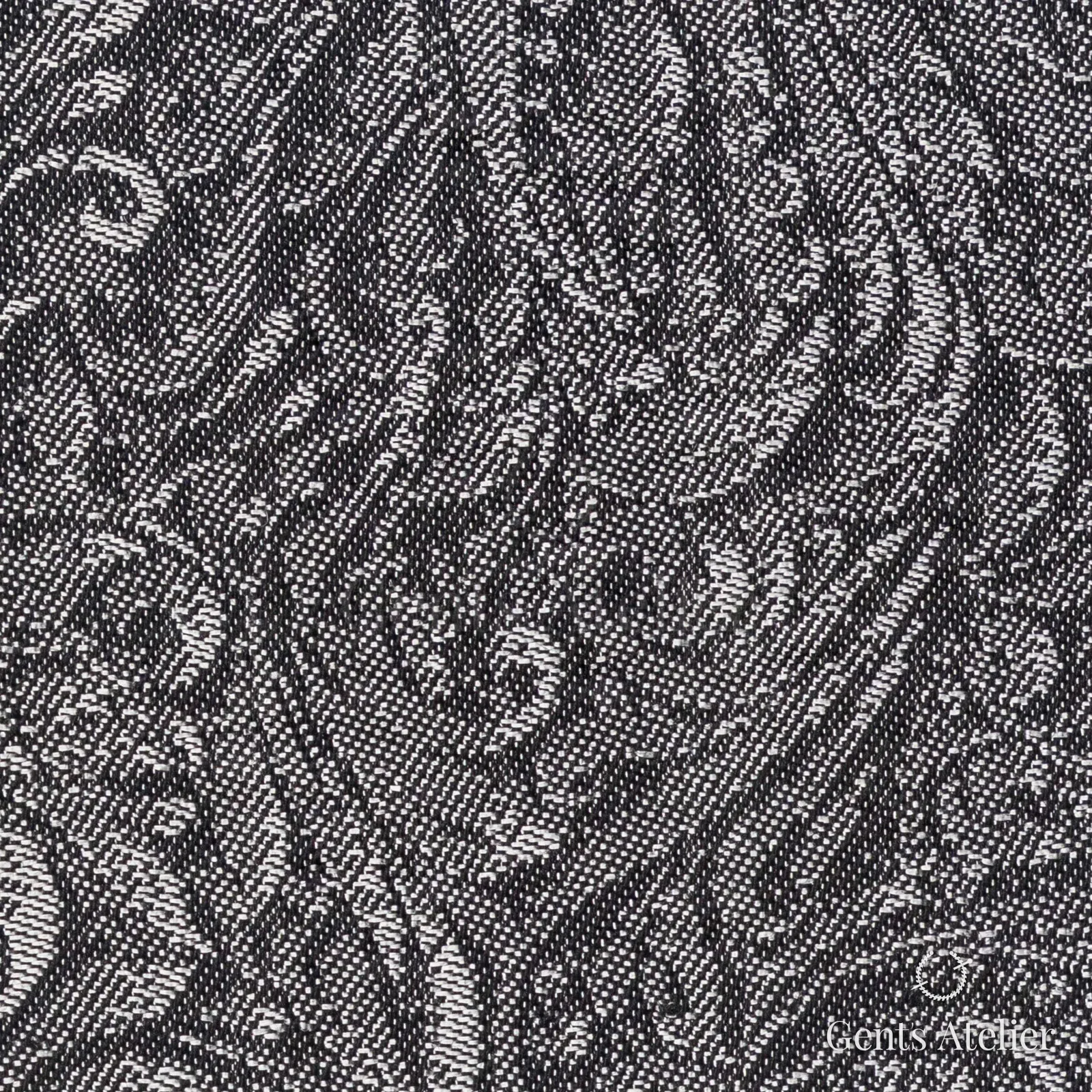 Костюмная ткань Marzoni 612 - 063 / 1200 — Silver, узор, 51% шерсть, 49% вискоза