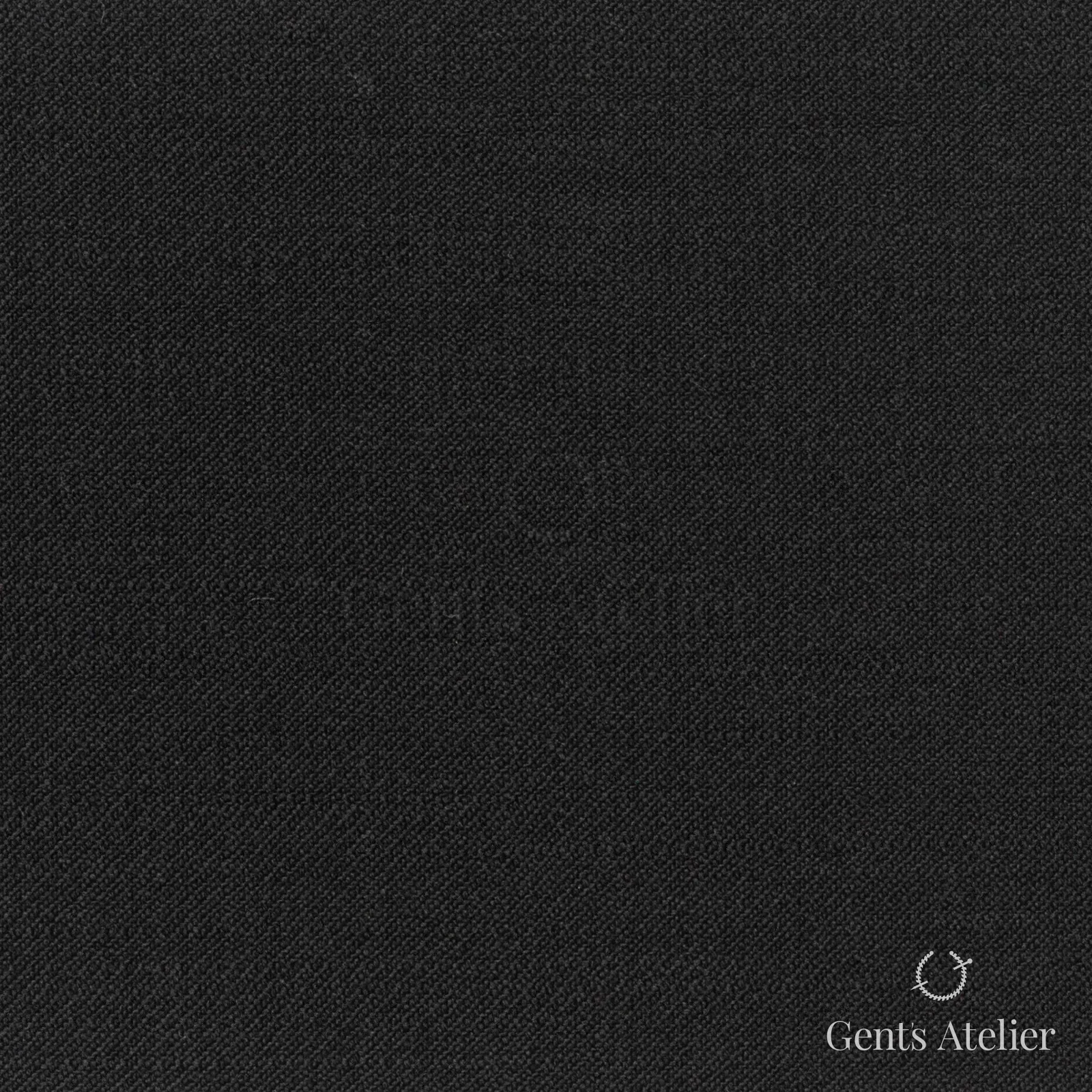 Костюмная ткань Marzoni 723 - 057 / 1200 — Чёрный, однотонная, 100% шерсть