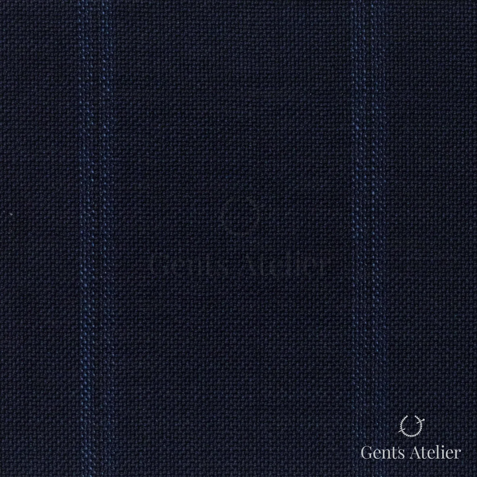 Костюмная ткань Marzoni 607 - 882 / 1000 — Синий, полоса, 100% шерсть