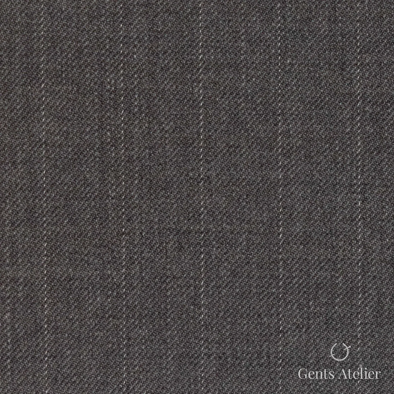 Костюмная ткань Marzoni 609 - 889 / 1200 — Тауп / Белый, полоса, 100% шерсть