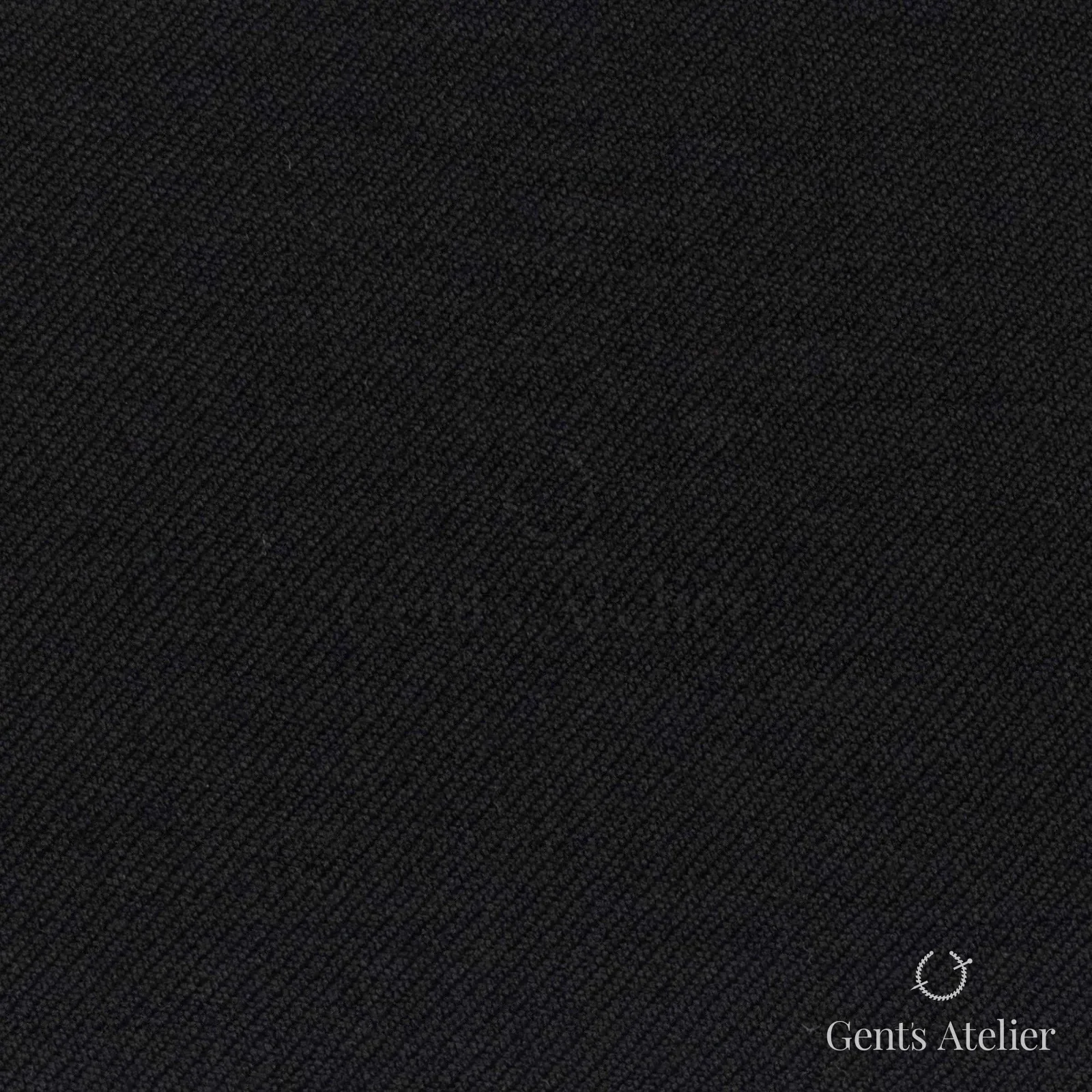 Костюмная ткань Marzoni 618 - 207 / 1200 — Чёрный, однотонная, 100% шерсть