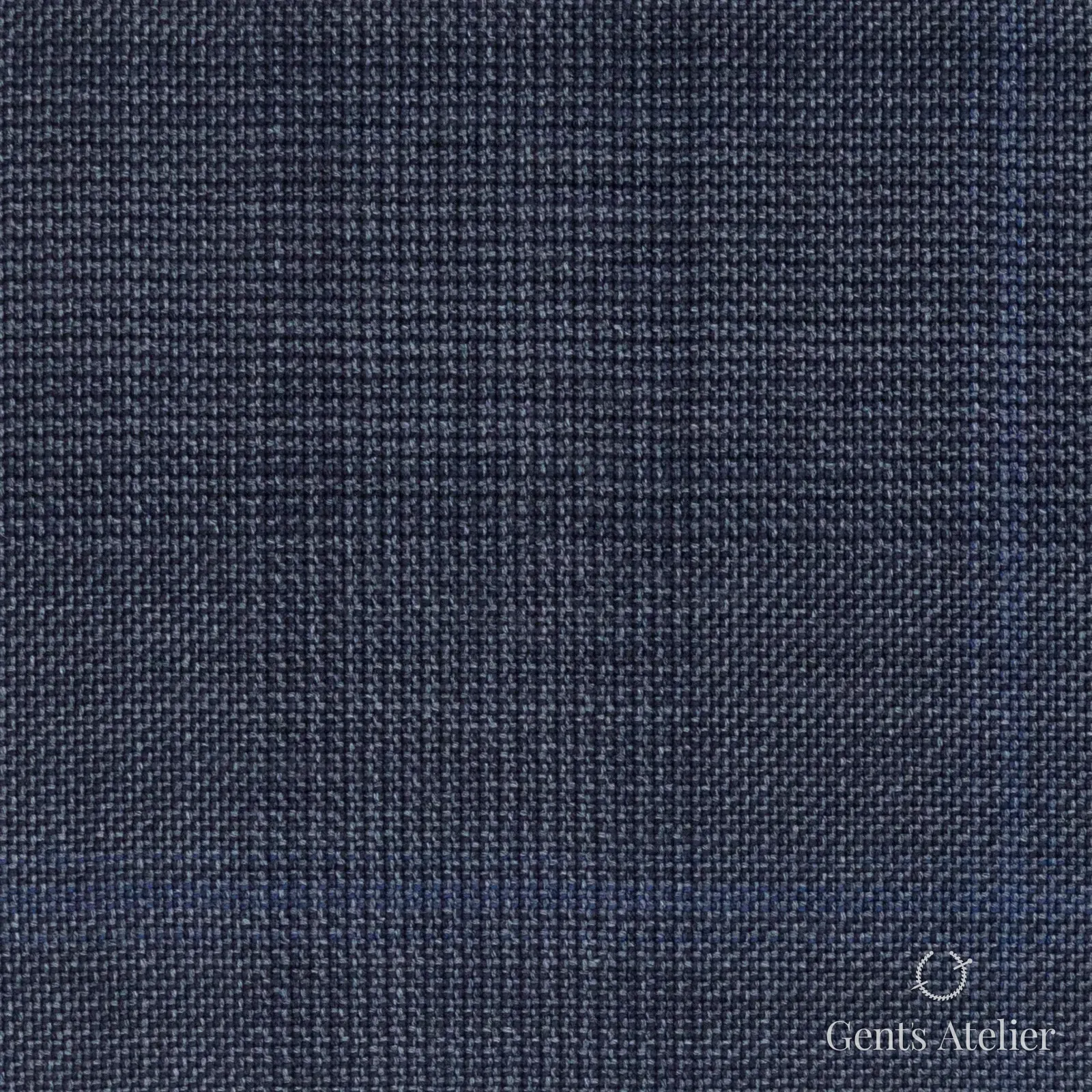 Костюмная ткань Marzoni 618 - 362 / 1200 — Синий, оконная клетка, 100% шерсть