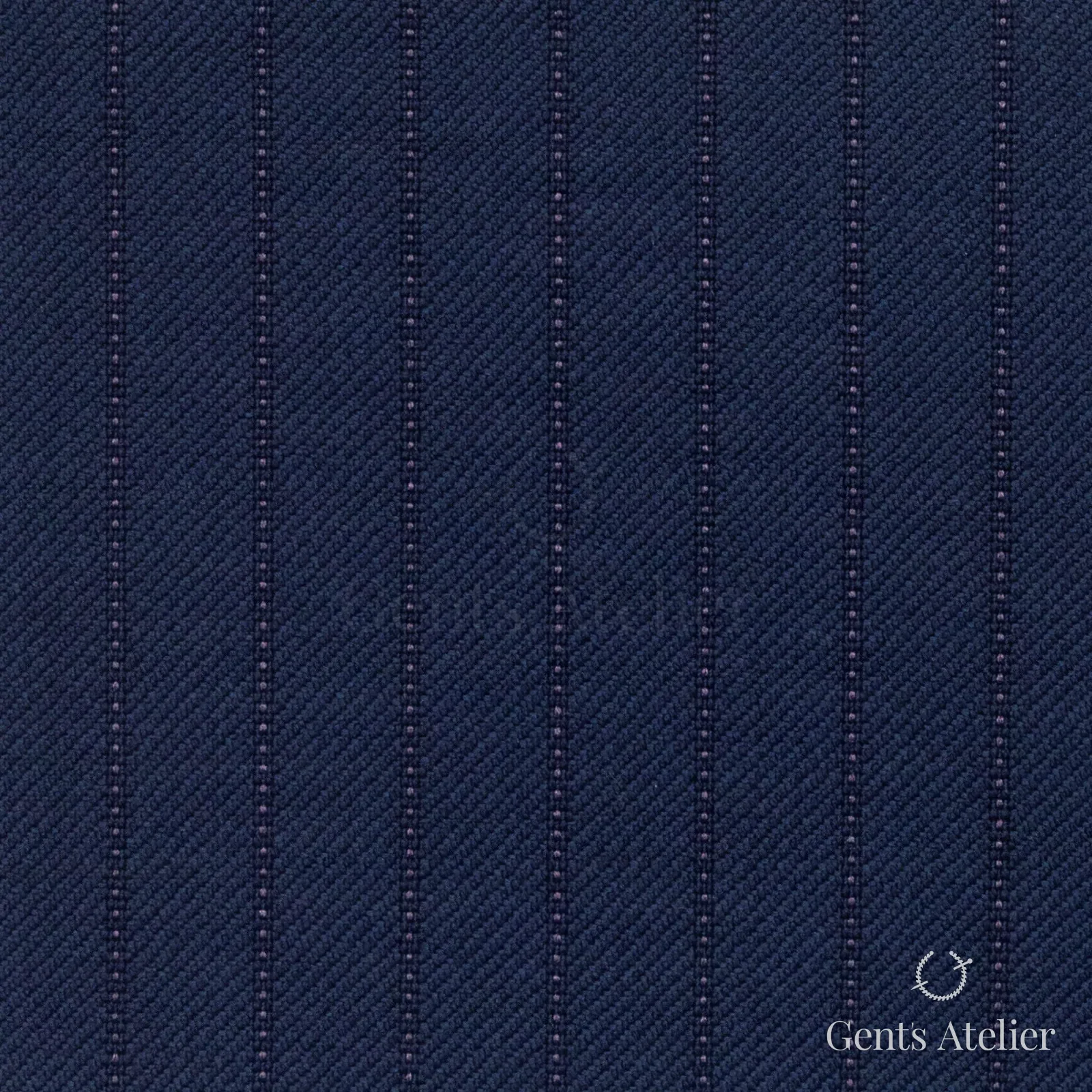 Костюмная ткань Marzoni 618 - 367 / 1200 — Синий, полоса, 100% шерсть