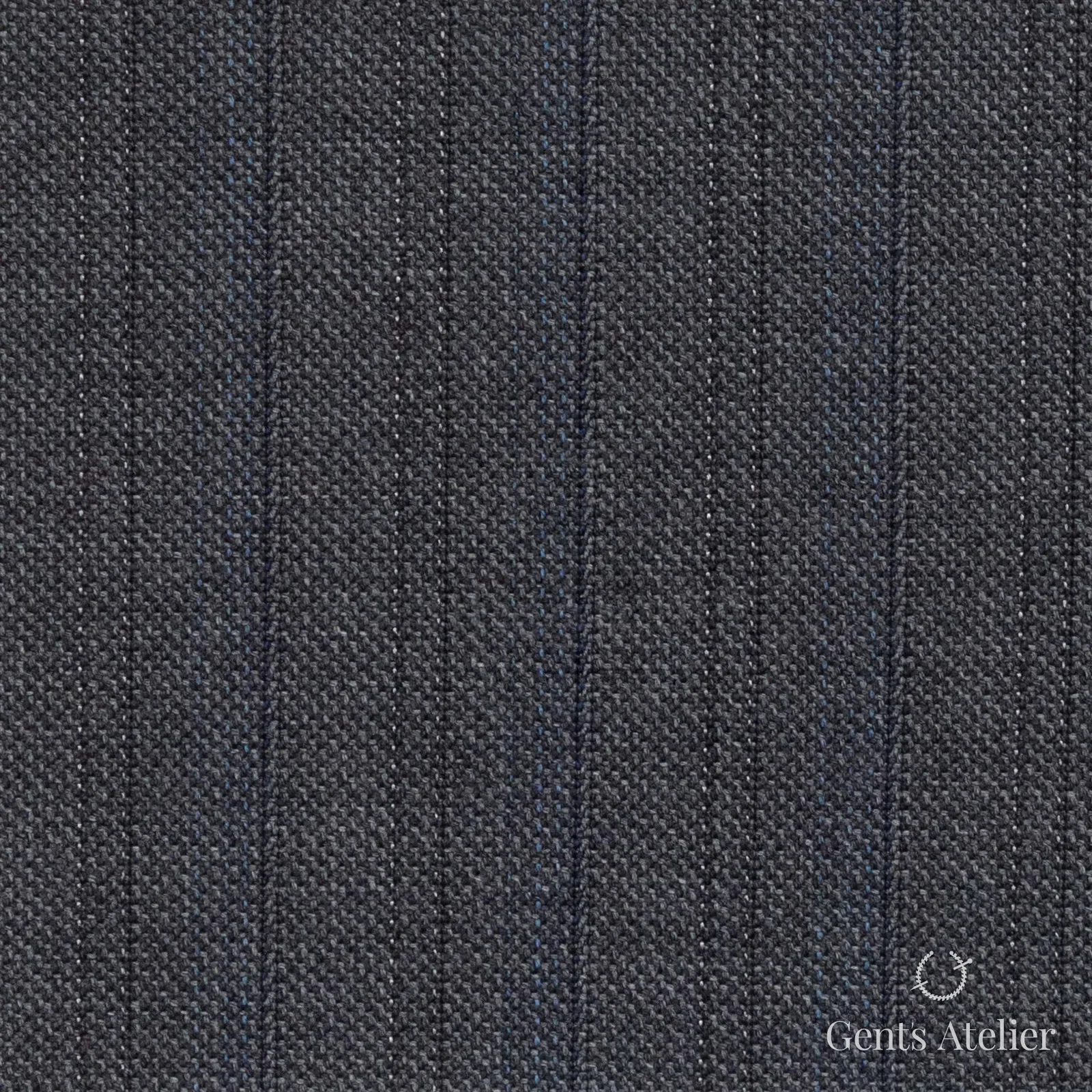 Костюмная ткань Marzoni 618 - 370 / 1200 — Серый, полоса, 100% шерсть
