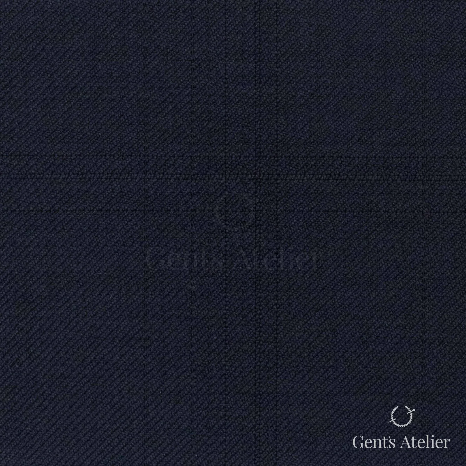 Костюмная ткань Marzoni 618 - 375 / 1200 — Тёмно-синий, оконная клетка, 100% шерсть