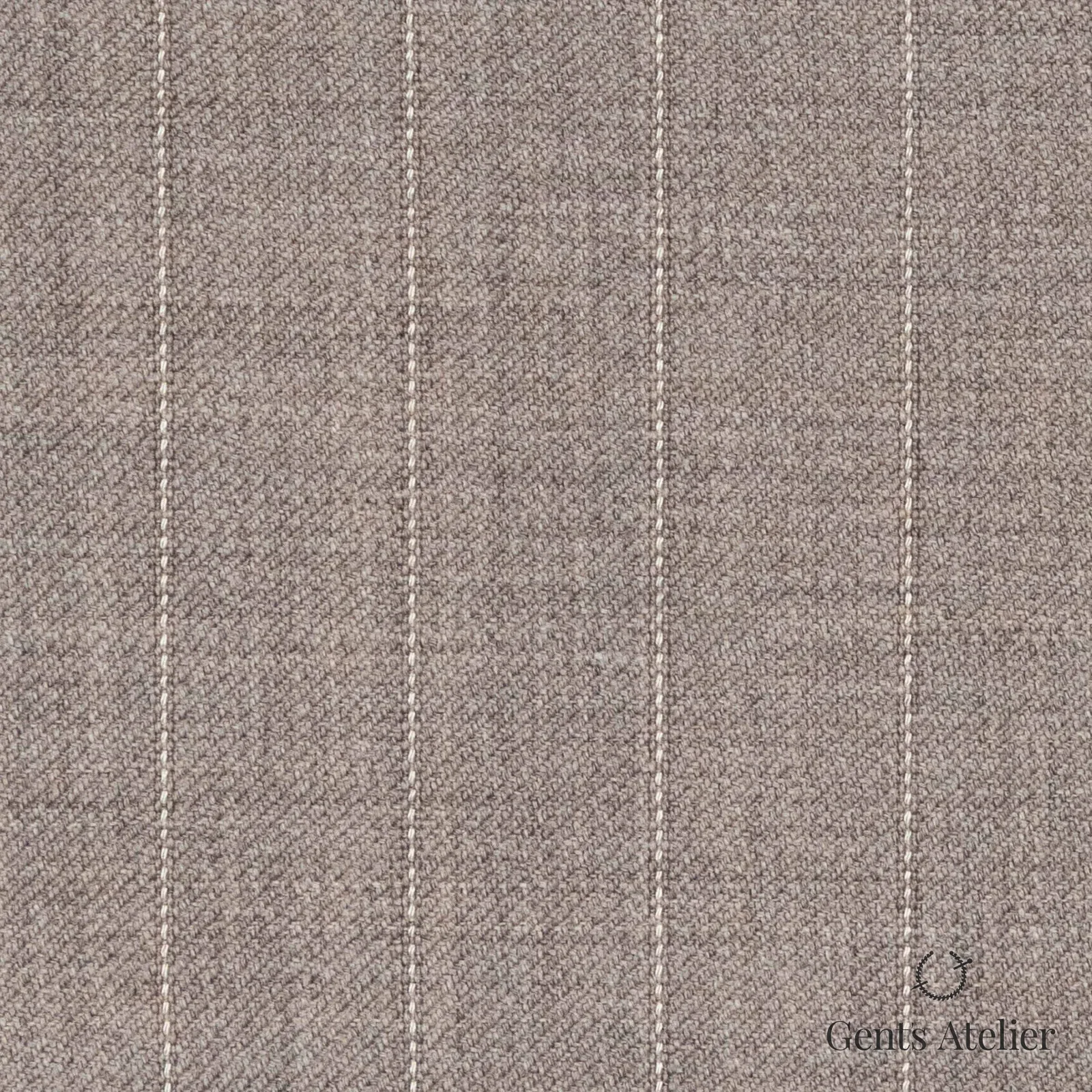 Костюмная ткань Marzoni 618 - 376 / 1200 — Бежевый, полоса, 100% шерсть