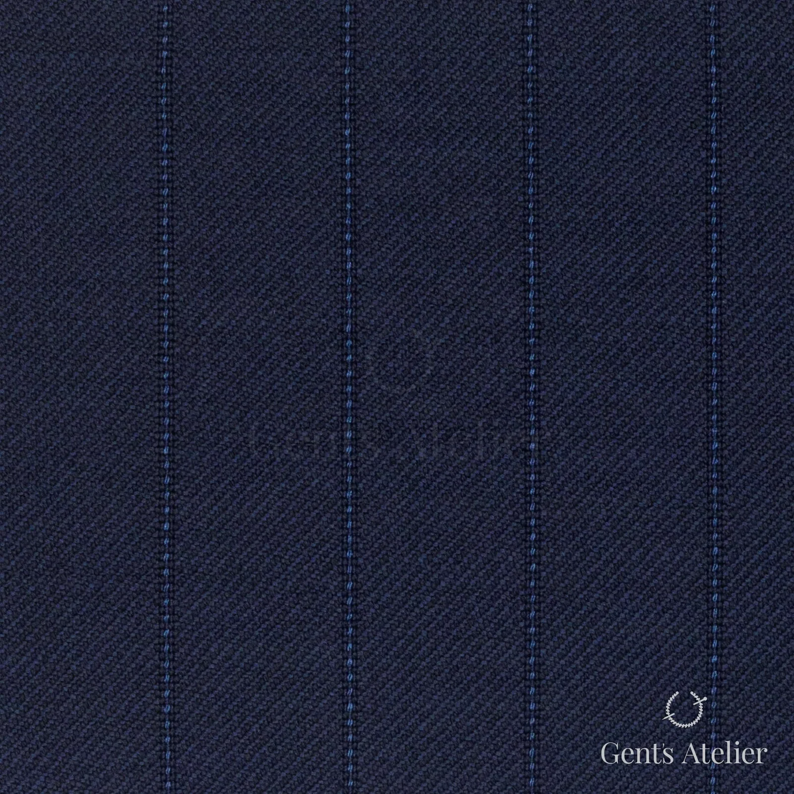 Костюмная ткань Marzoni 618 - 377 / 1200 — Синий, полоса, 100% шерсть