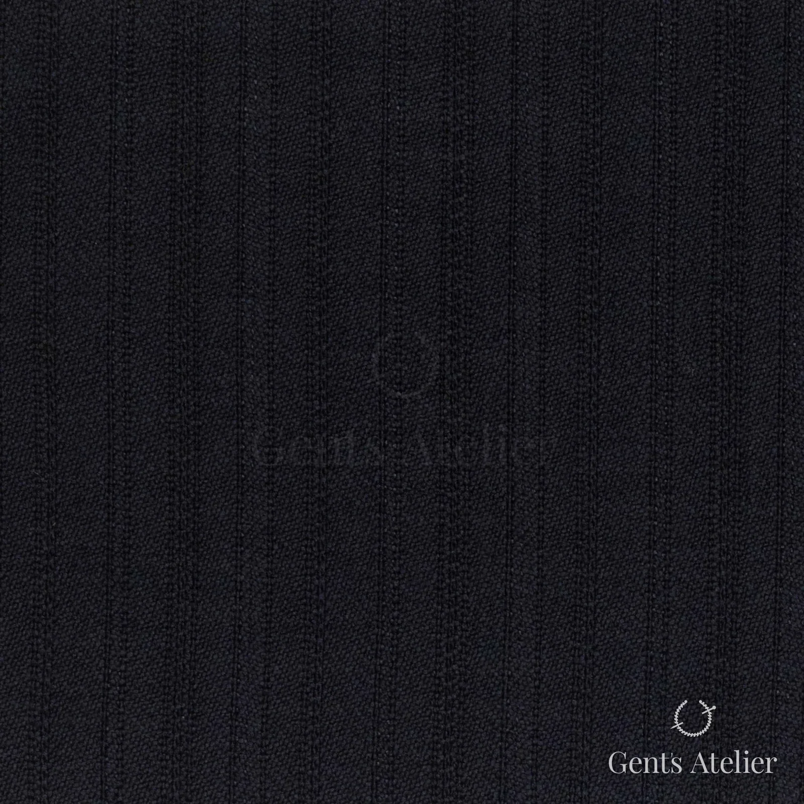 Костюмная ткань Marzoni 618 - 392 / 1200 — Тёмно-синий, полоса, 100% шерсть