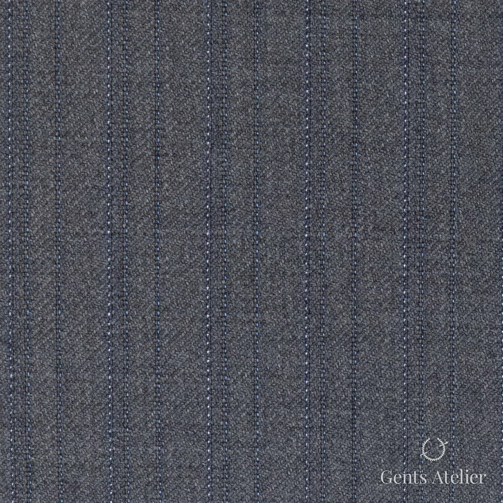 Костюмная ткань Marzoni 618 - 398 / 1200 — Серый, полоса, 100% шерсть