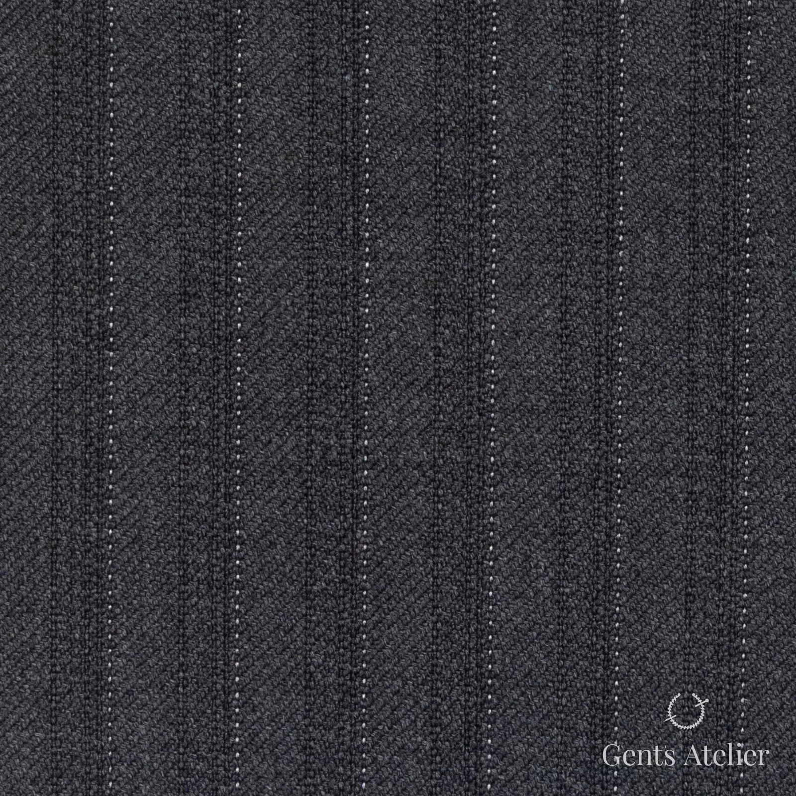 Костюмная ткань Marzoni 618 - 403 / 1200 — Серый, полоса, 100% шерсть