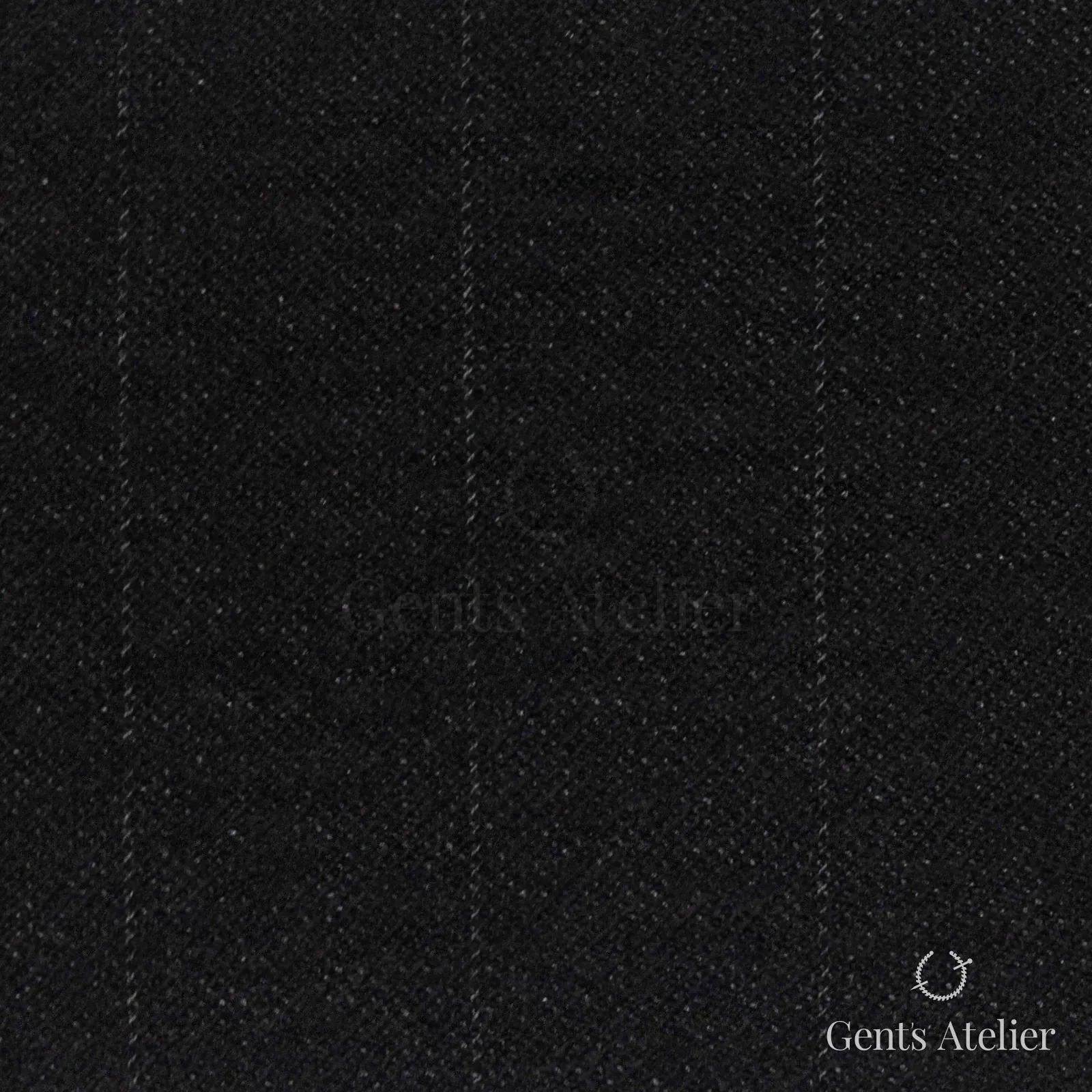 Костюмная ткань Marzoni 628 - 724 / 1500 — Тёмно-синий, полоса, 100% шерсть