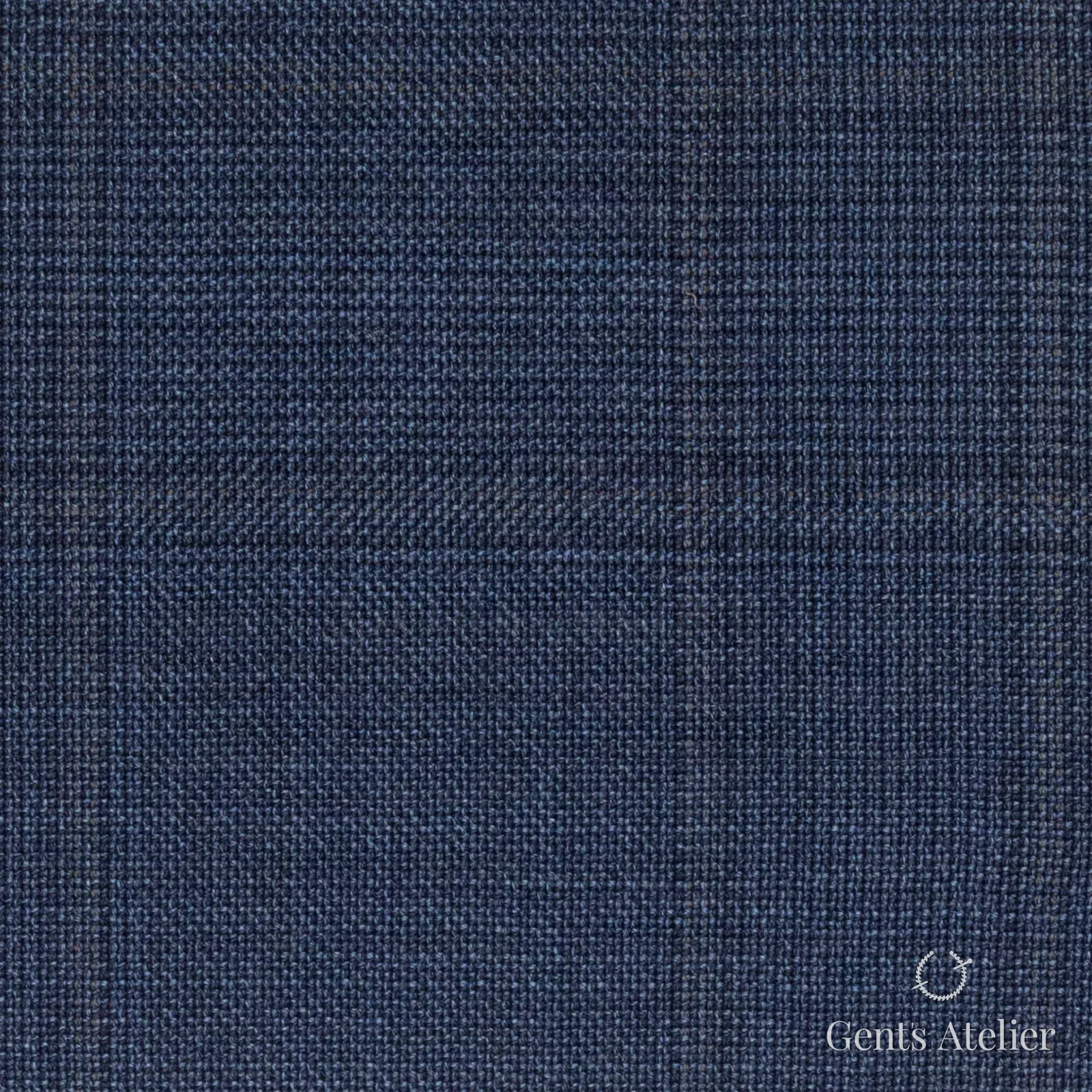 Костюмная ткань Marzoni 723 - 188 / 1100 — Синий, оконная клетка, 100% шерсть