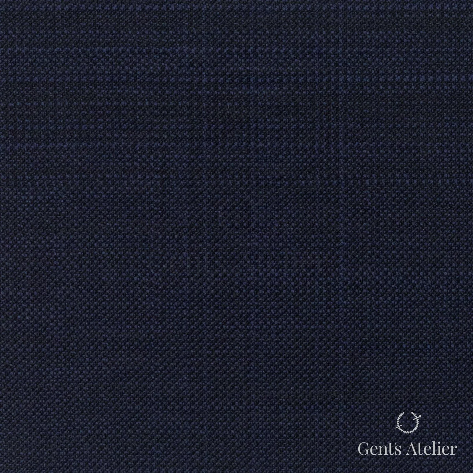 Костюмная ткань Marzoni 723 - 195 / 1100 — Тёмно-синий, однотонная, 100% шерсть