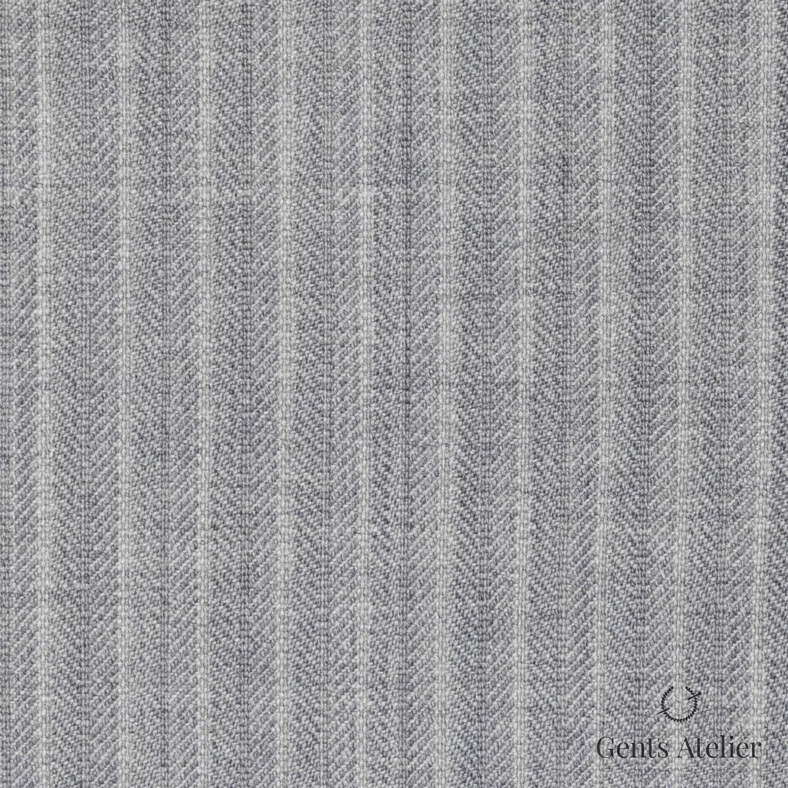 Костюмная ткань Marzoni 723 - 198 / 1100 — Светло-серый, полоса, 100% шерсть