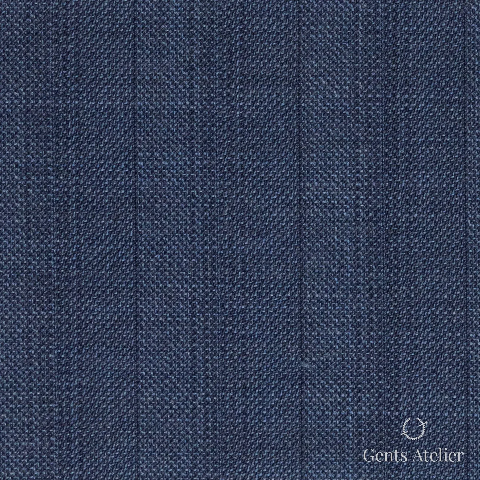 Костюмная ткань Marzoni 723 - 200 / 1100 — Синий, оконная клетка, 100% шерсть