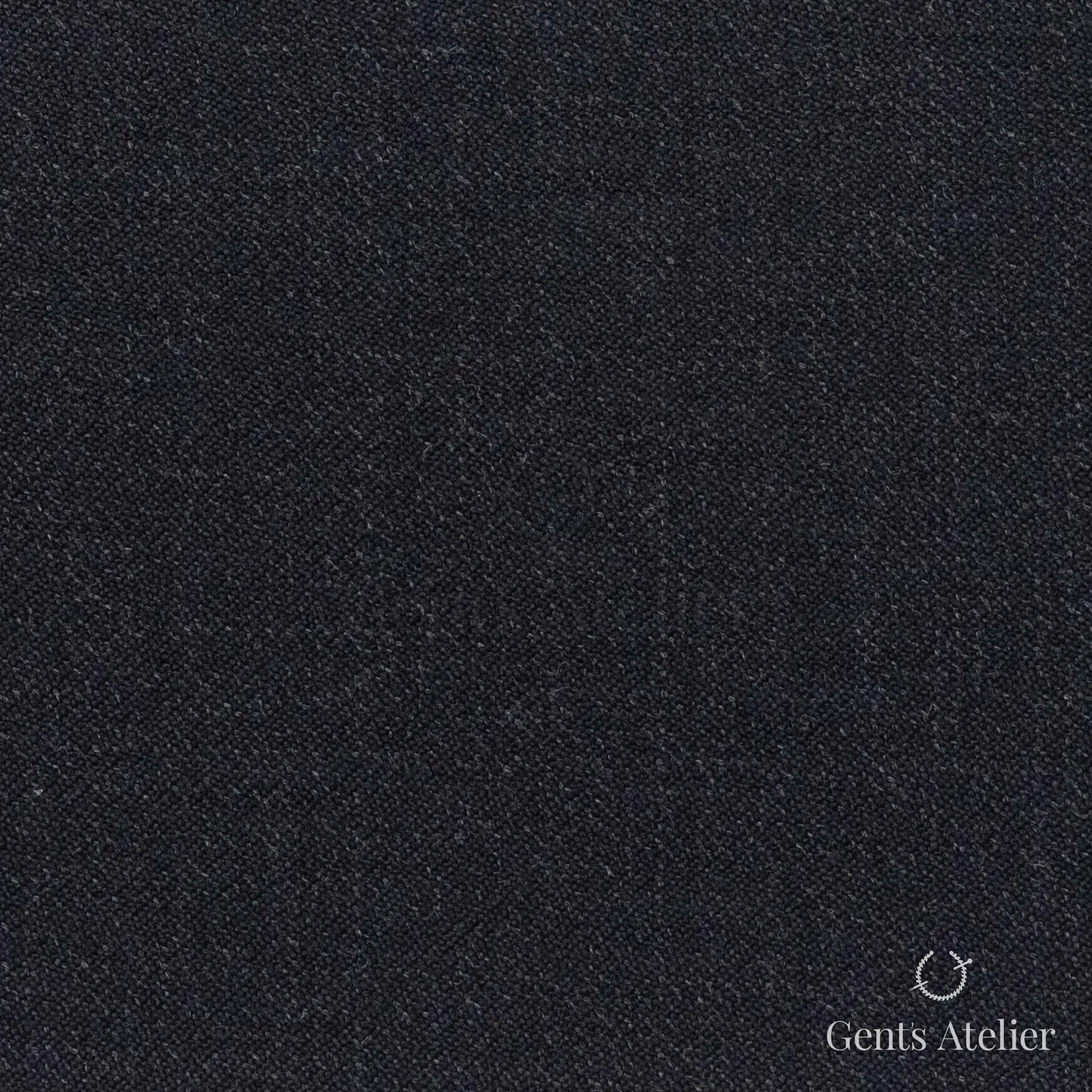 Костюмная ткань Marzoni 620 - 725 / 700 — Антрацит, однотонная, 100% шерсть
