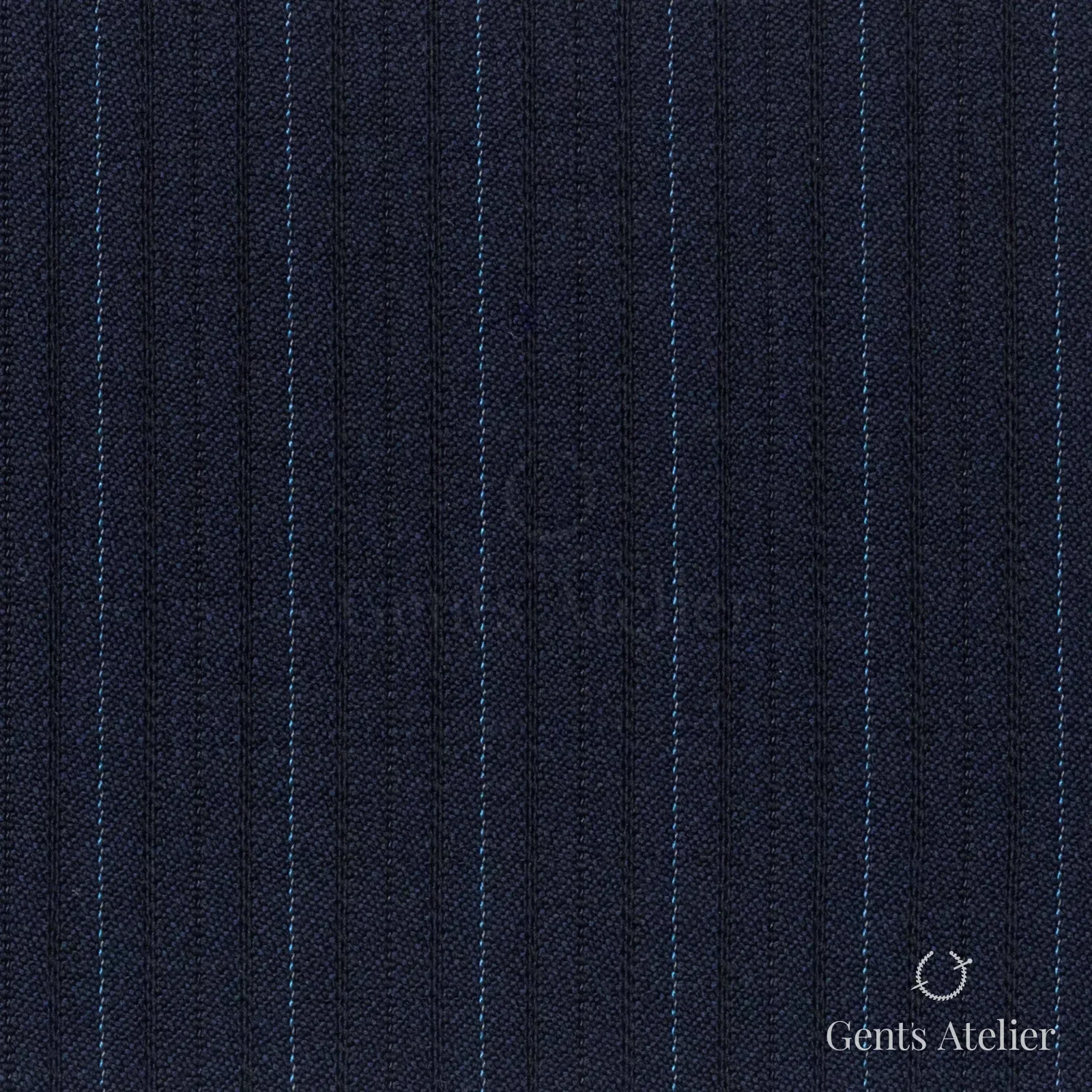 Костюмная ткань Marzoni 621 - 104 / 900 — Синий / Sky Blue, полоса, 100% шерсть