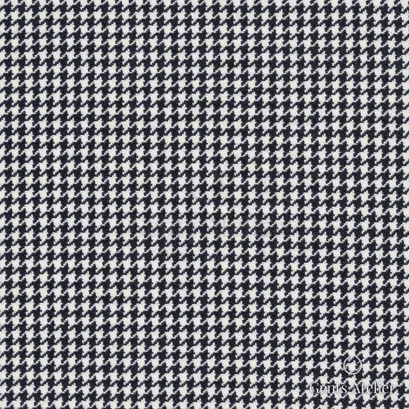 Костюмная ткань Marzoni 621 - 170 / 900 — Black & White, гусиная лапка, 100% шерсть