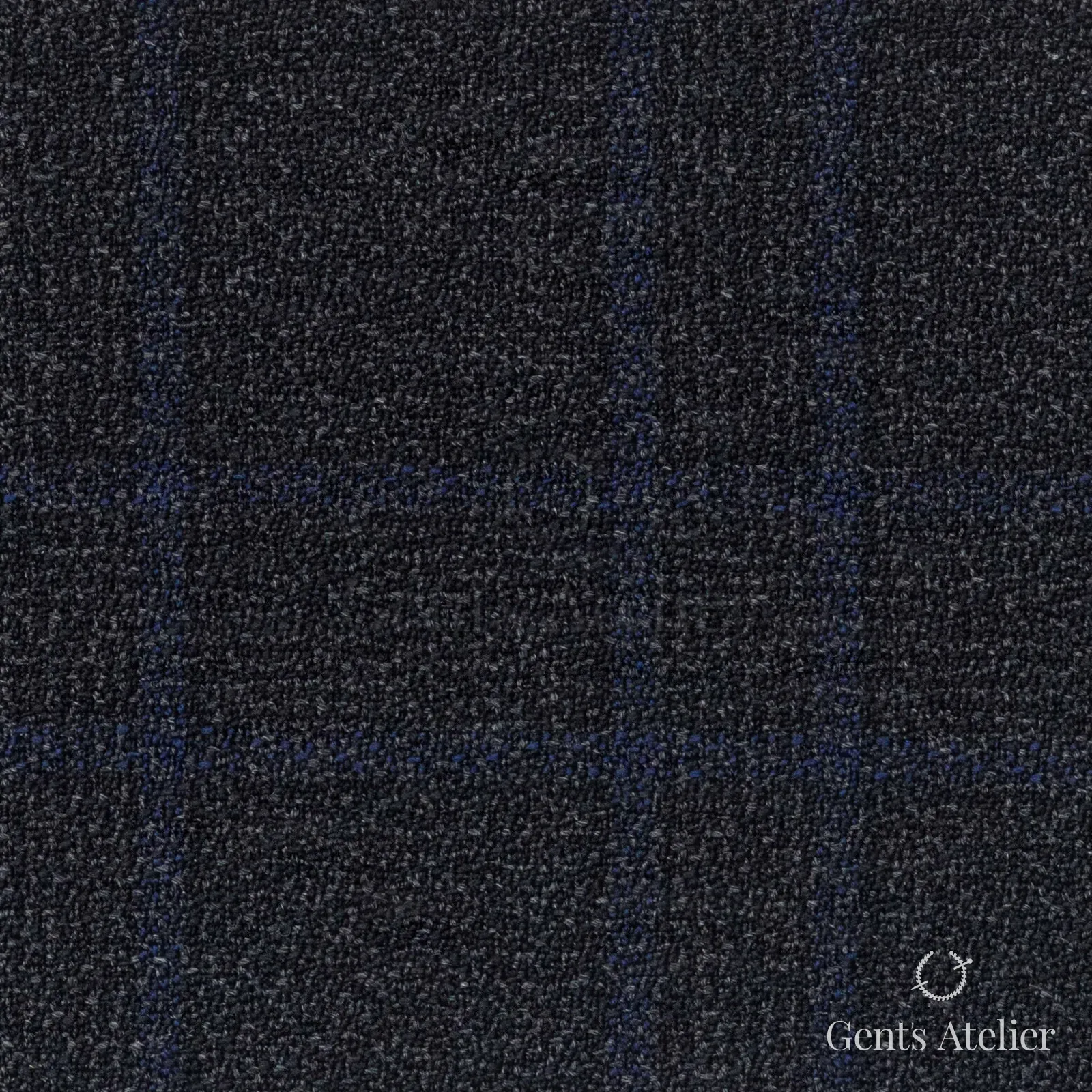 Костюмная ткань Marzoni 622 - 033 / 800 — Dark Gray / Синий, меланж, 100% шерсть