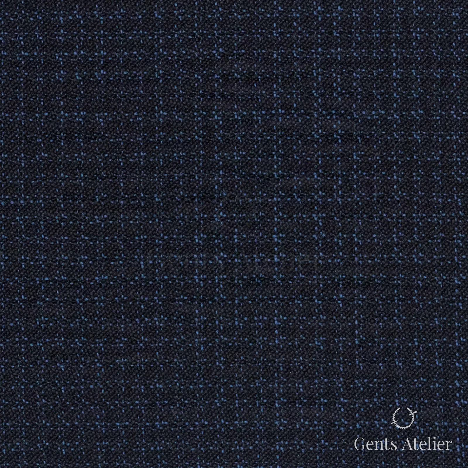 Костюмная ткань Marzoni 721 - 124 / 900 — Тёмно-синий, оконная клетка, 100% шерсть