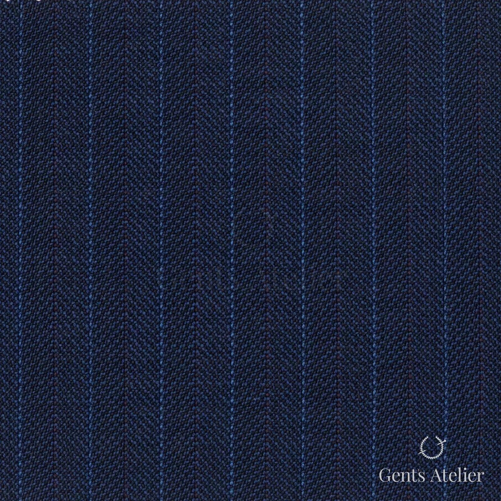 Костюмная ткань Marzoni 721 - 125 / 900 — Синий / Голубой, ёлочка, 100% шерсть
