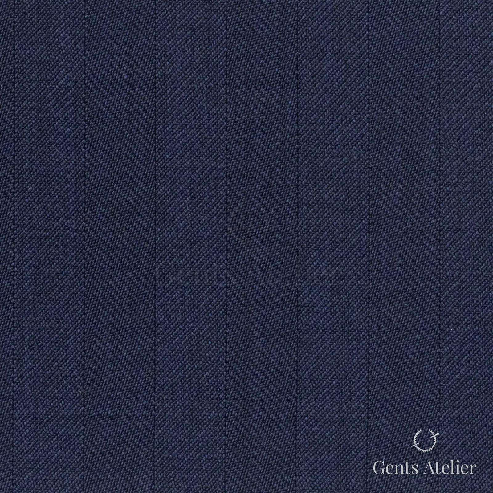 Костюмная ткань Marzoni 721 - 135 / 900 — Тёмно-синий, ёлочка, 100% шерсть