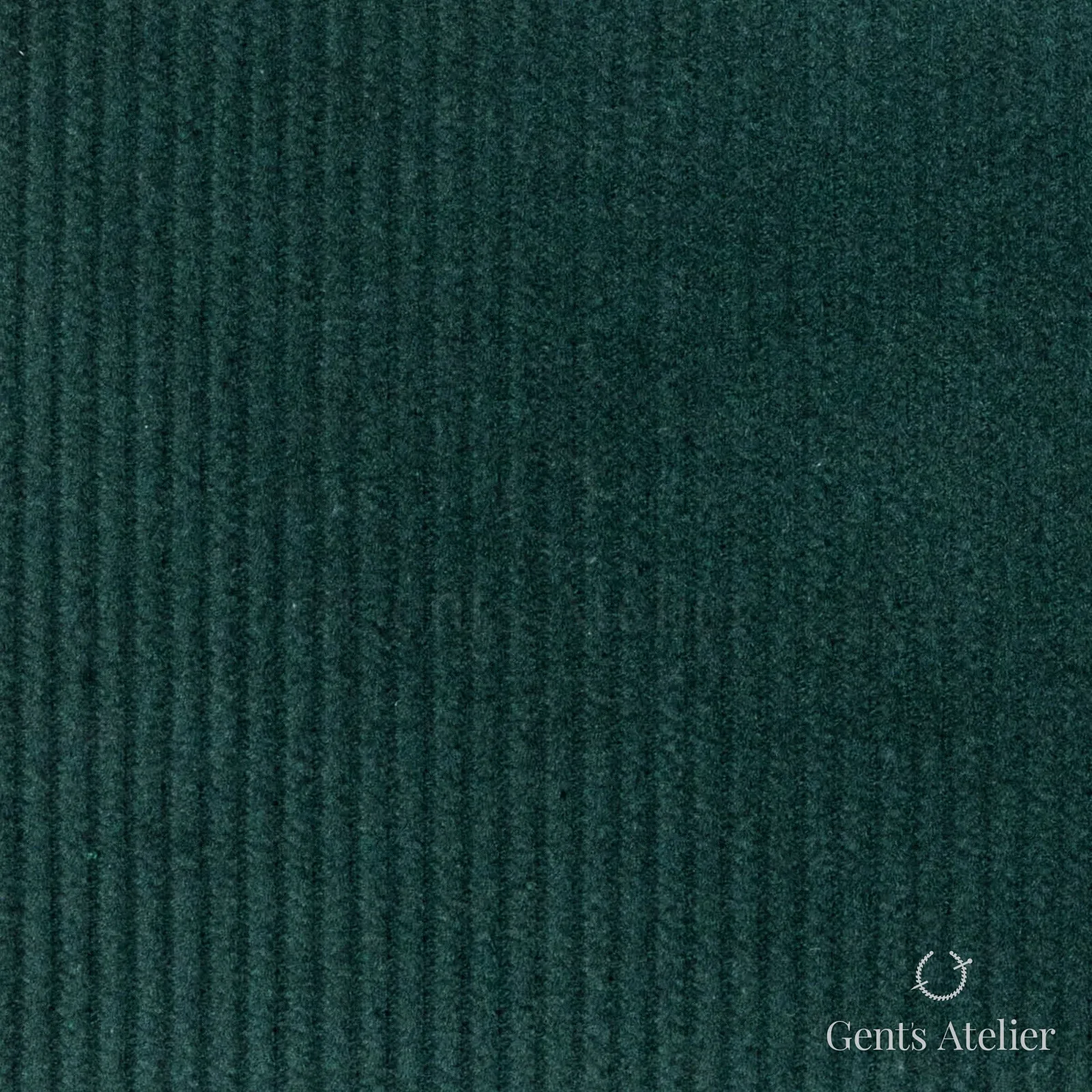 Костюмная ткань Marzoni 605 - 488 / 500 — Forest Green, полоса, 100% хлопок