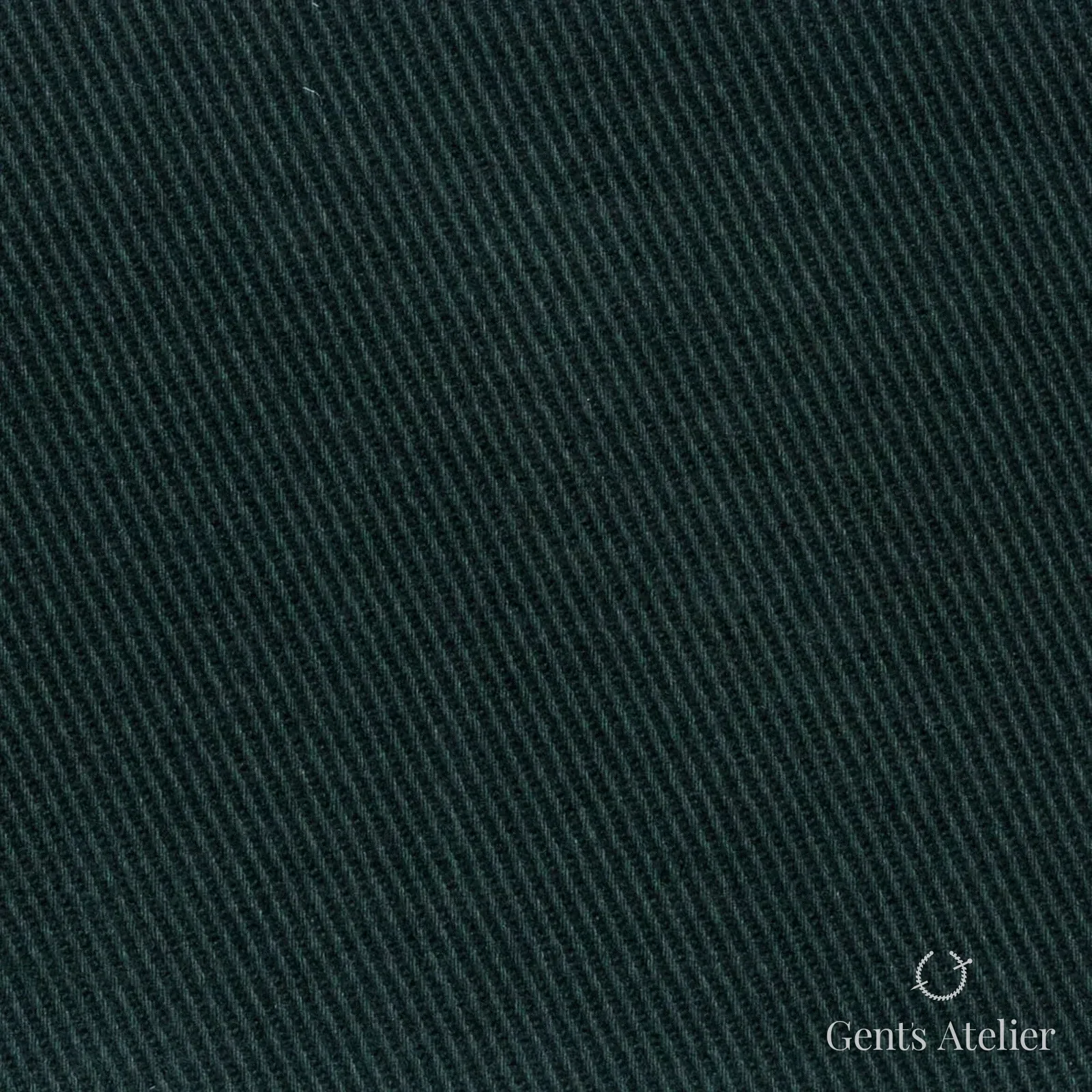 Костюмная ткань Marzoni 611 - 346 / 600 — Bottle Green, однотонная, 100% хлопок