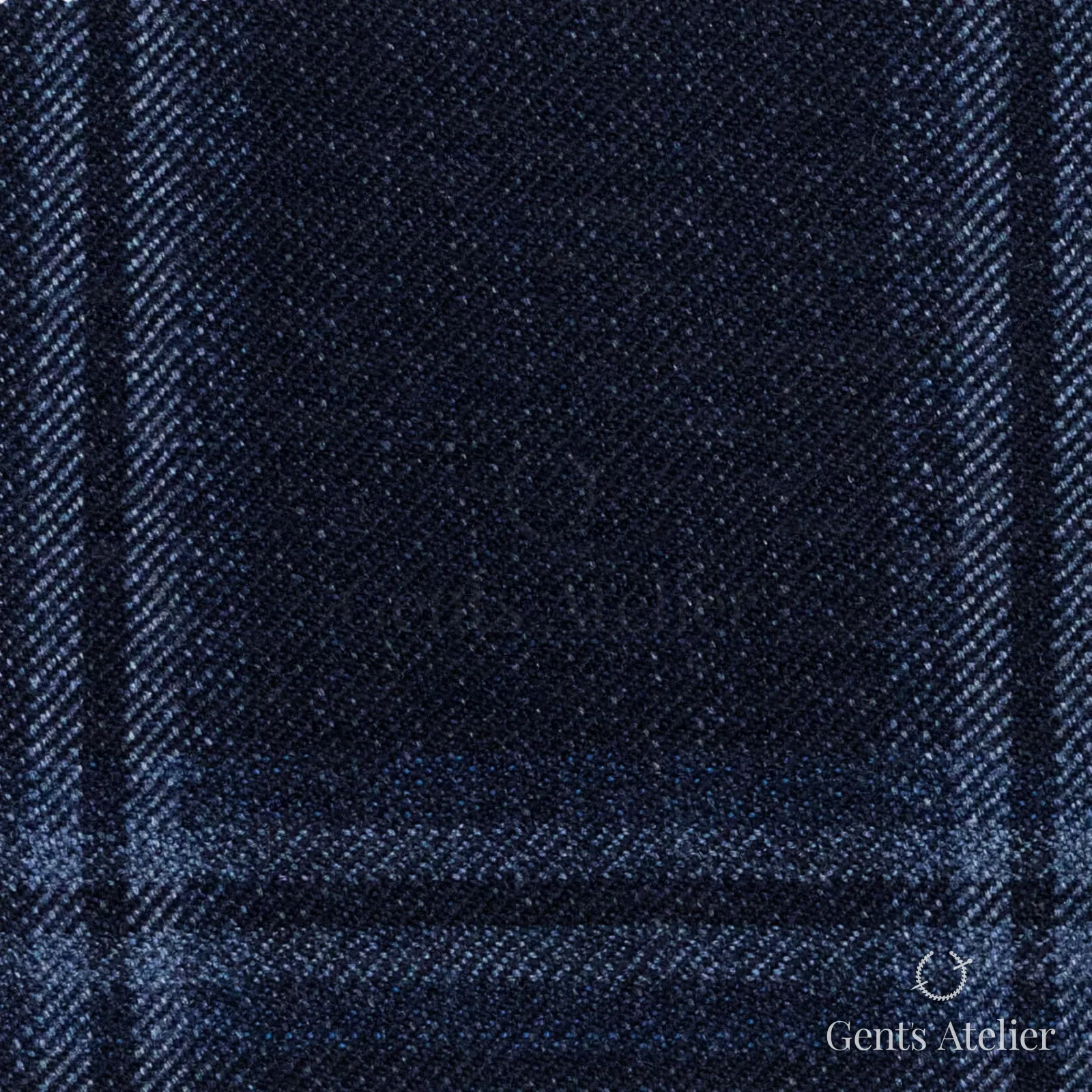 Костюмная ткань Marzoni 641 - 017 / 900 — Синий, клетка, 100% шерсть