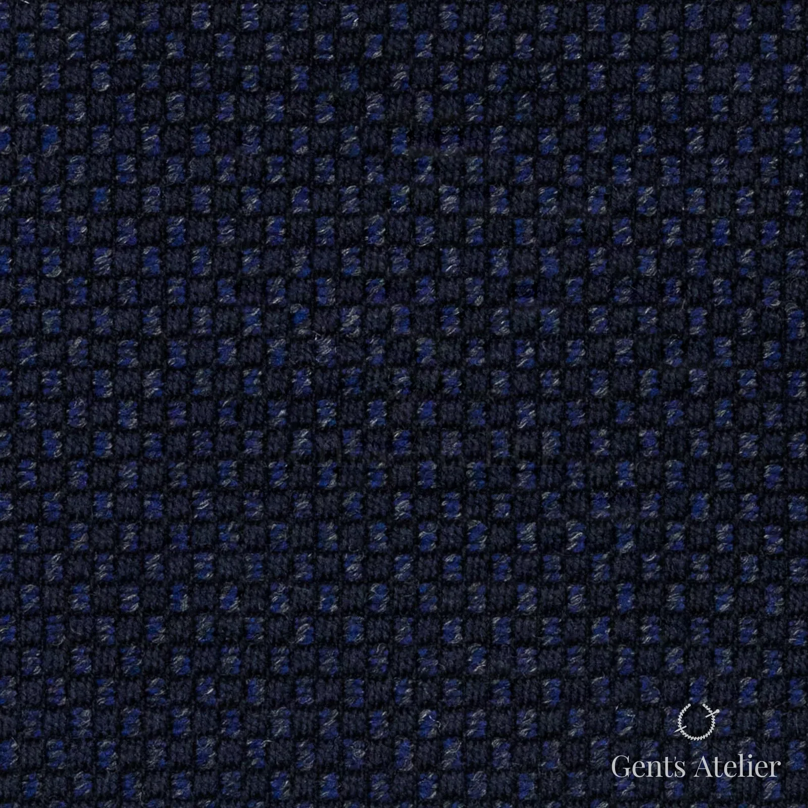 Костюмная ткань Marzoni 641 - 114 / 900 — Deep Blue, меланж, 97% шерсть, 3% кашемир