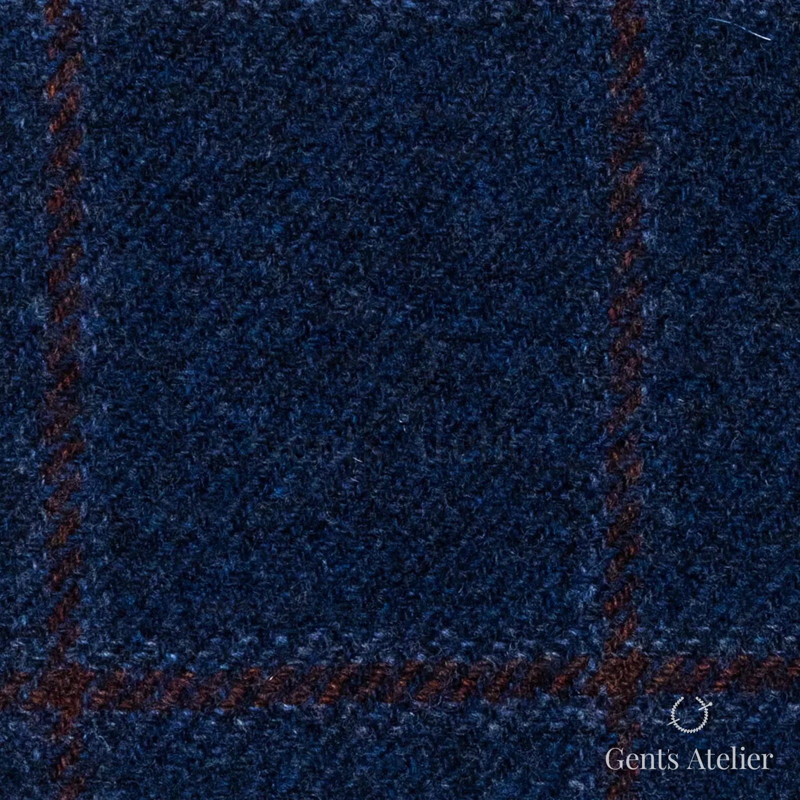 Костюмная ткань Marzoni 651 - 601 / 1200 — Синий / Бордовый, оконная клетка, 90% шерсть, 10% кашемир