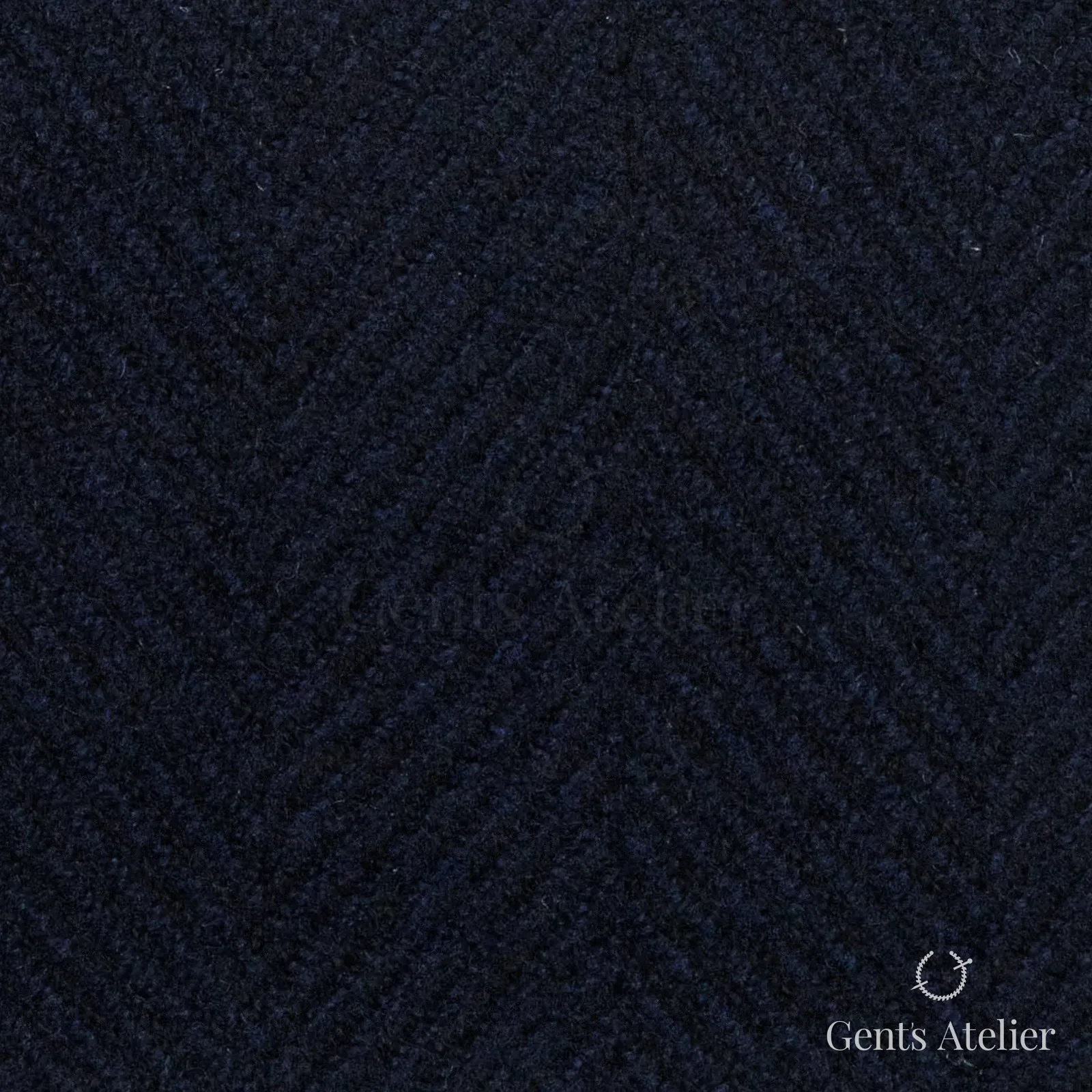 Костюмная ткань Marzoni 662 - 022 / 2200 — Тёмно-синий, ёлочка, 90% шерсть, 10% кашемир