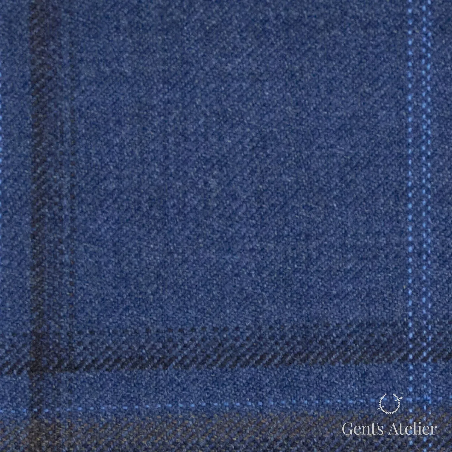 Костюм из Reda TTR3599 — синий с клеткой, 100% Шерсть