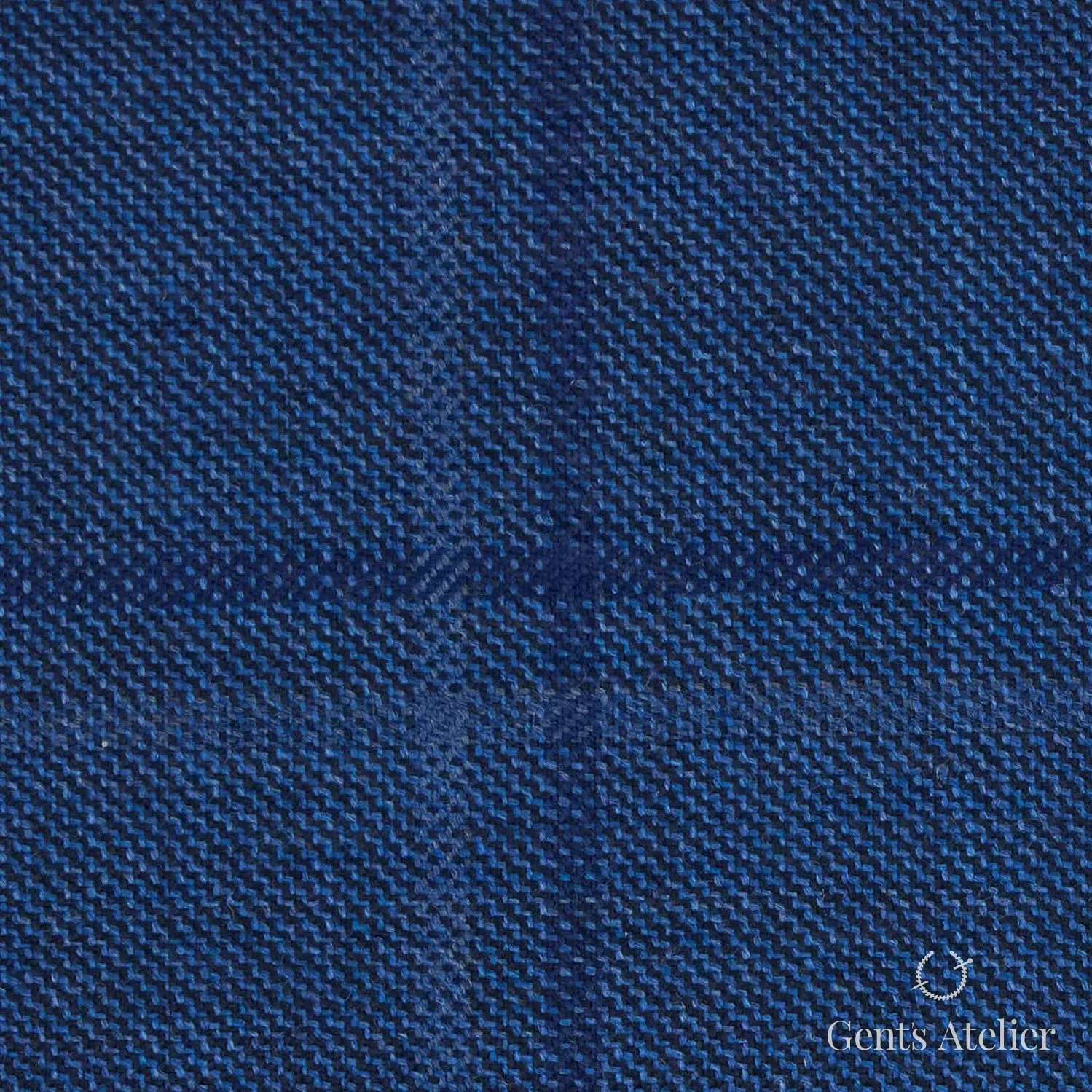 Костюм из Reda TTR2591 — ярко-синий с клеткой, 100% Шерсть