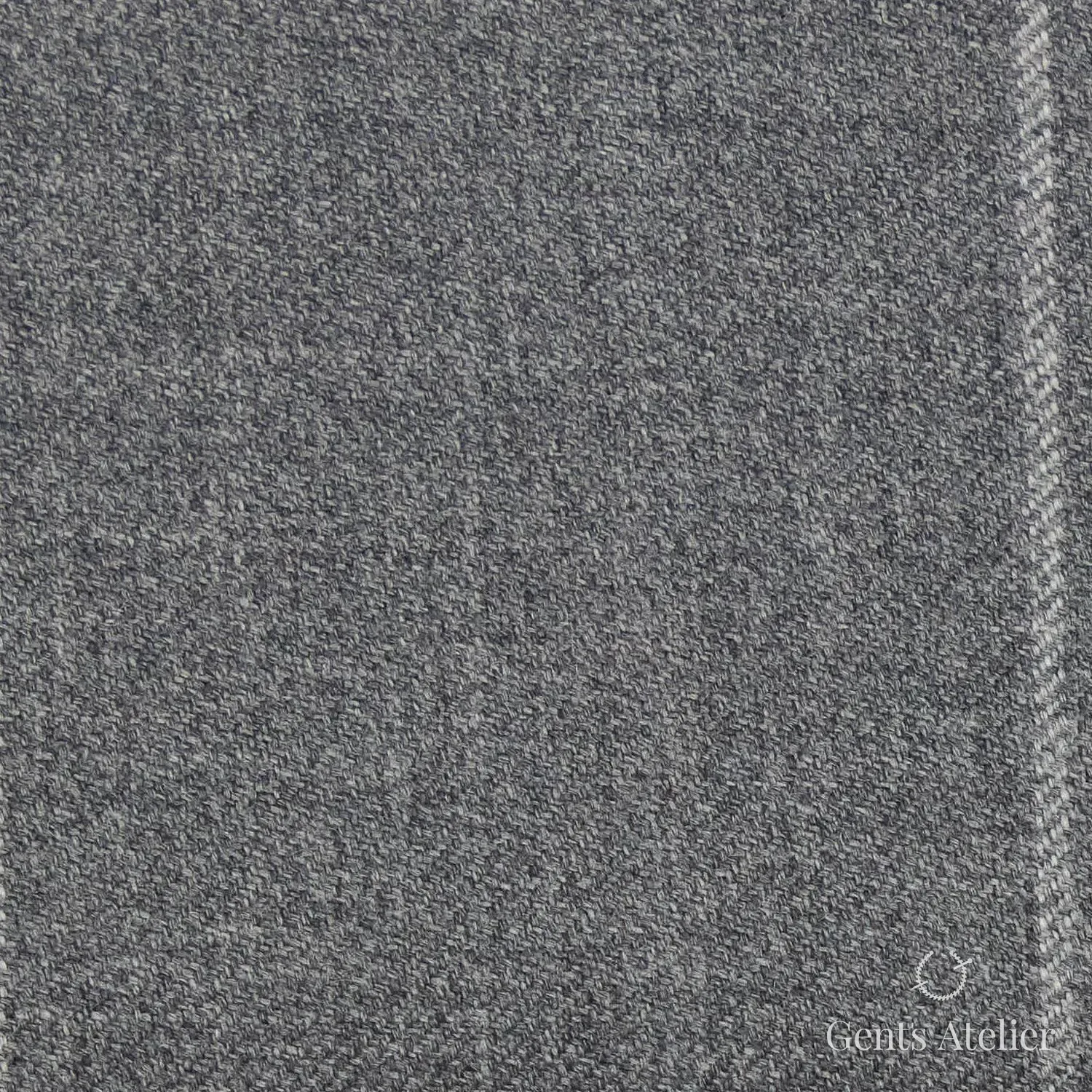 Костюм из Vitale Barberis Canonico TTV2133 — средне-серый виндоупейн, 100% Шерсть