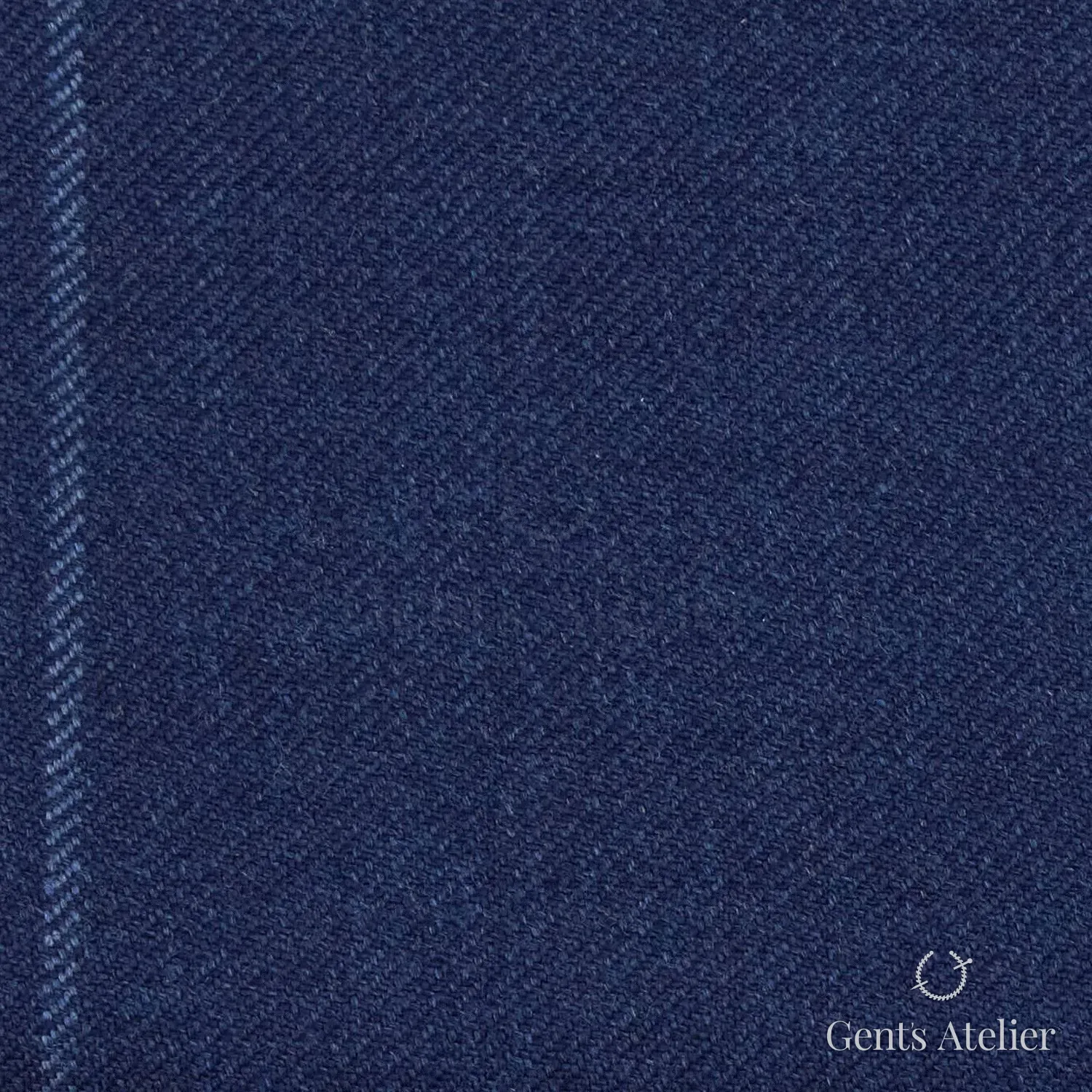 Костюм из Vitale Barberis Canonico TTV2135 — тёмно-синий виндоупейн, 100% Шерсть