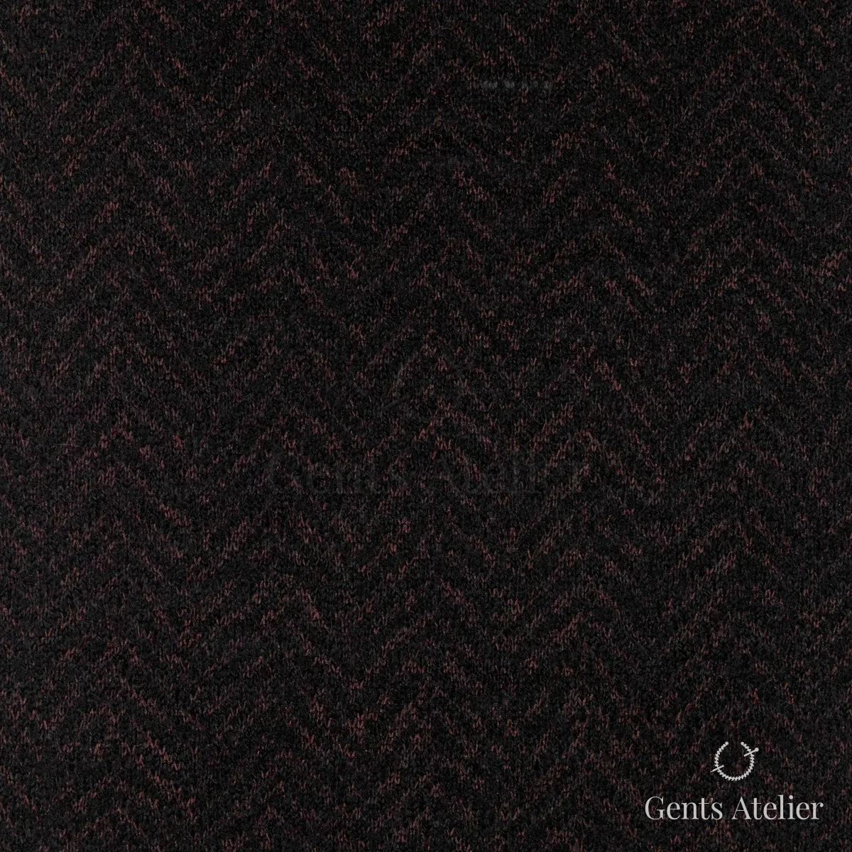 Пальто из Soft Coats and Knits TRC4235 — чёрный с тёмно-красным зигзагом, 63.2% Полиэстер, 21.1% Шерсть, 15.7% Вискоза