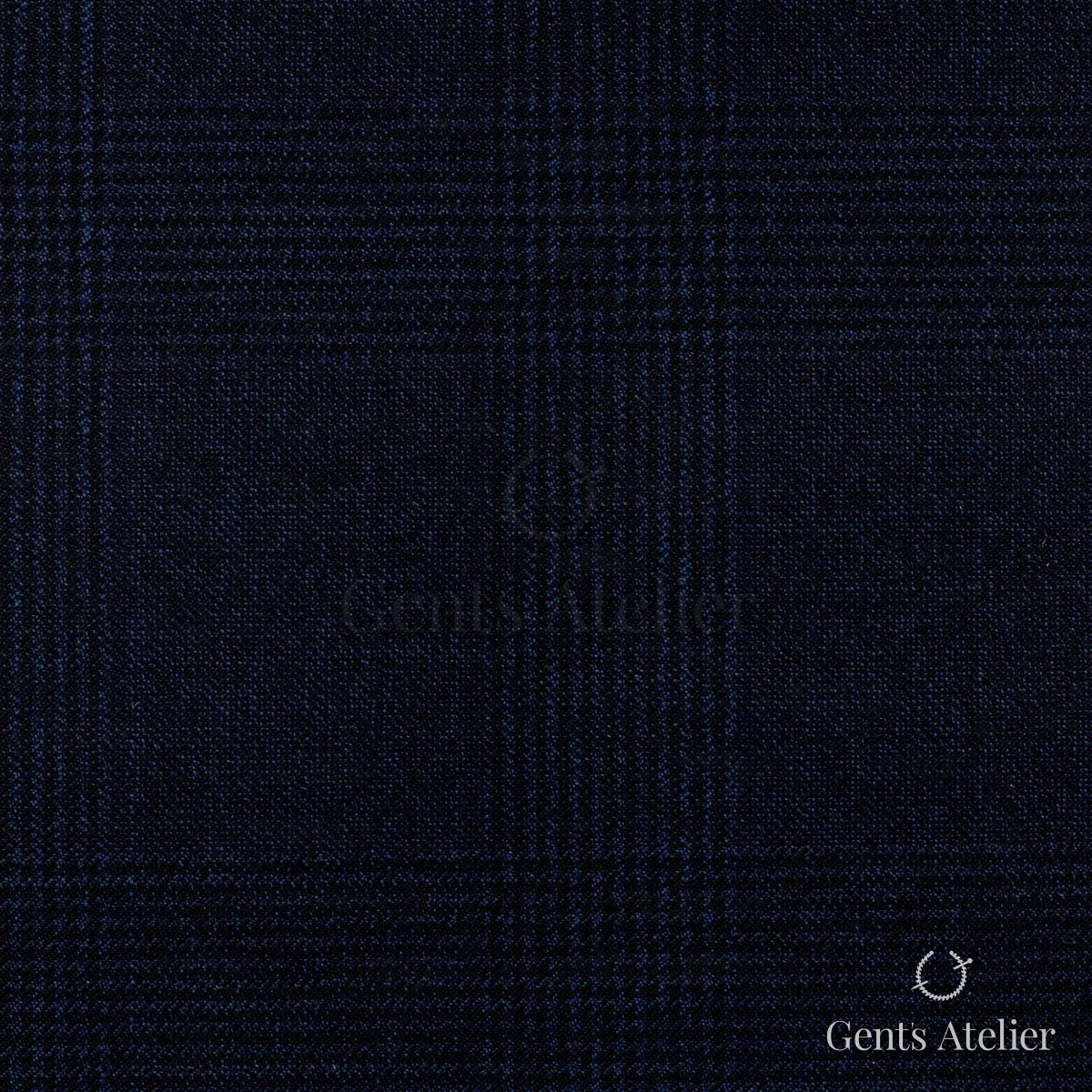 Костюм из Stylbiella 34783 — тёмно-синий в оконную клетку тон в тон, 100%WO