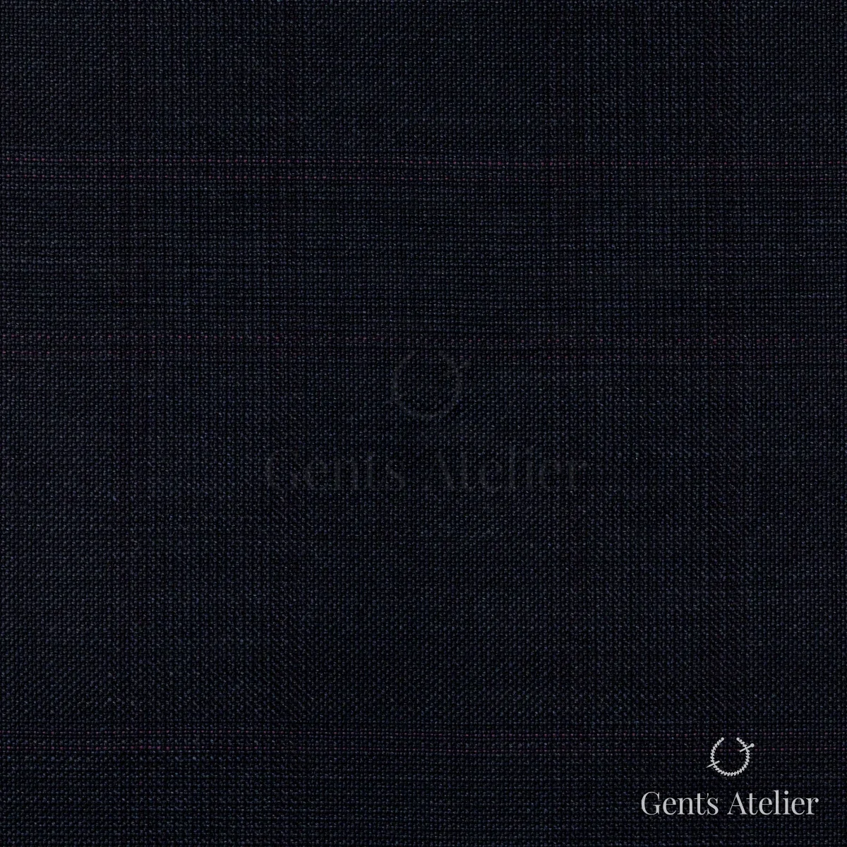 Костюм из Stylbiella 34789 — тёмно-синий в тонкую бордовую полоску, 100%WO