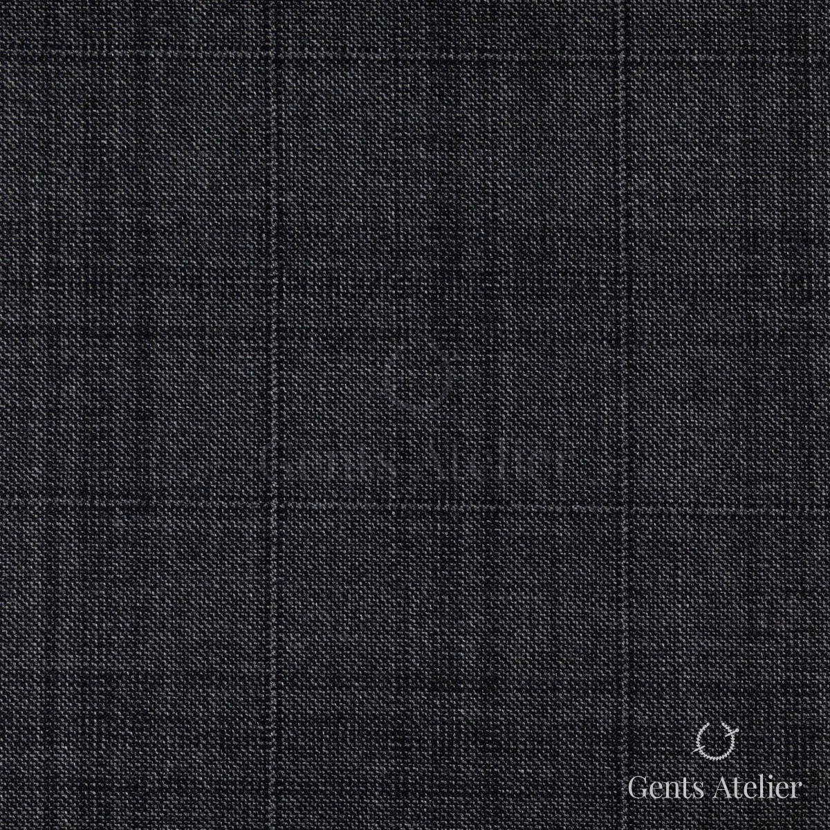 Костюм из Stylbiella 34797 — угольно-чёрный в тонкую оконную клетку, 100%WO