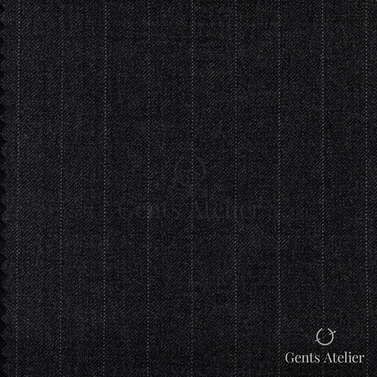 Костюм из Stylbiella 34811 — тёмно-серый в тонкую полоску, 100%WO