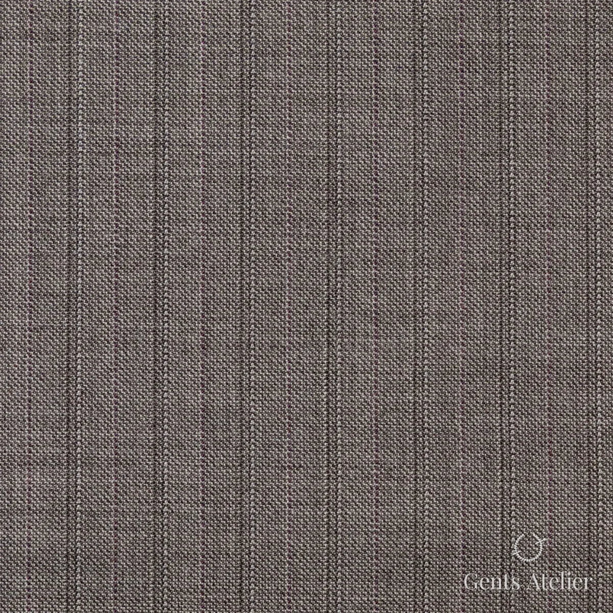 Костюм из Stylbiella 34819 — серо-лиловый в бордовую полоску, 100%WO