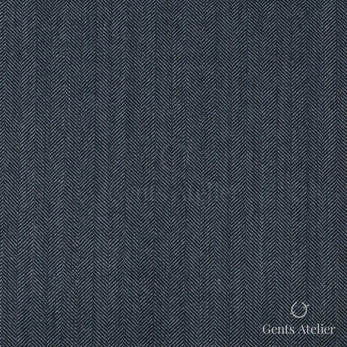 Костюм из Stylbiella 34821 — тёмно-синий меланж, ёлочка, 100%WO