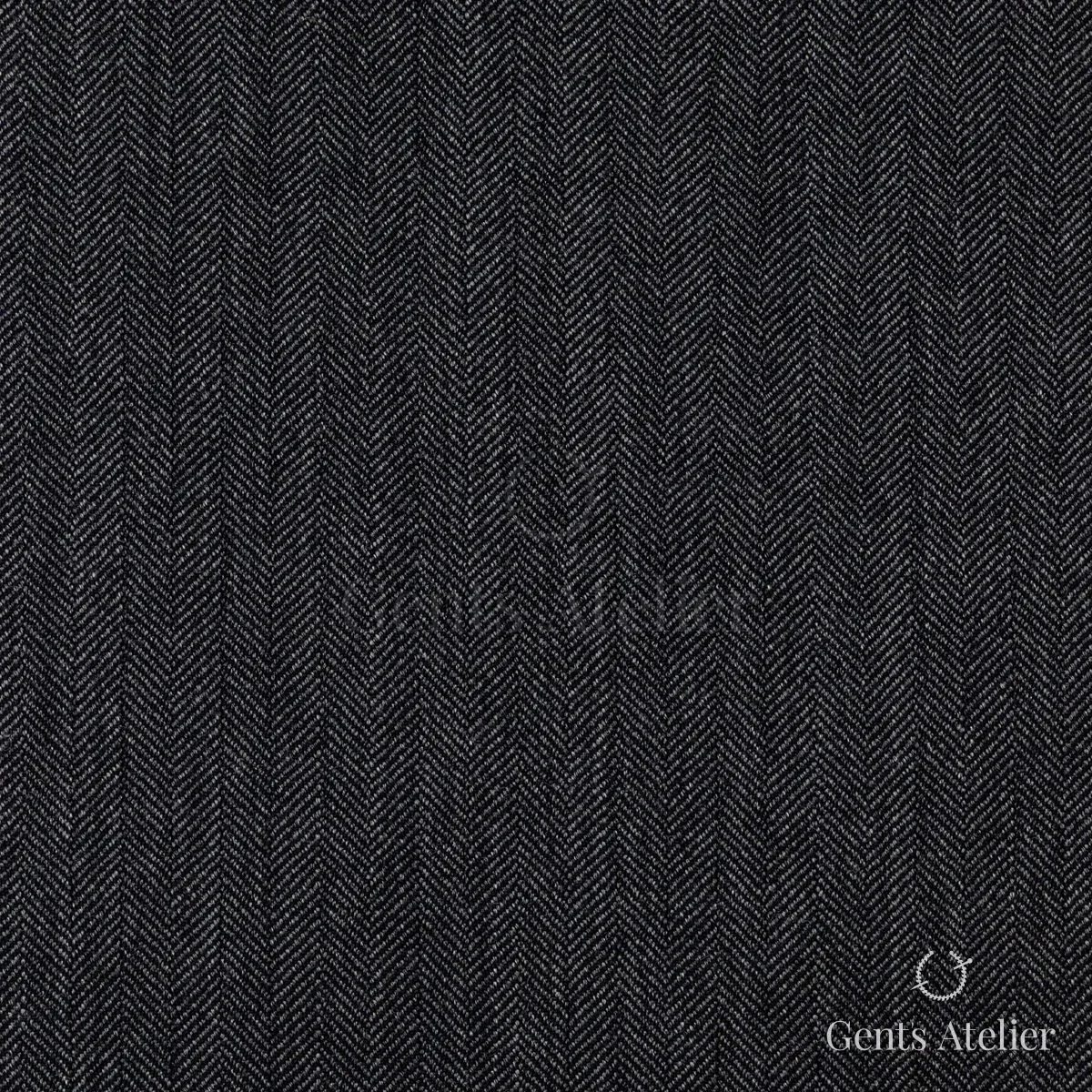 Костюм из Stylbiella 34823 — антрацитовый (тёмно-серый) меланж, ёлочка, 100%WO