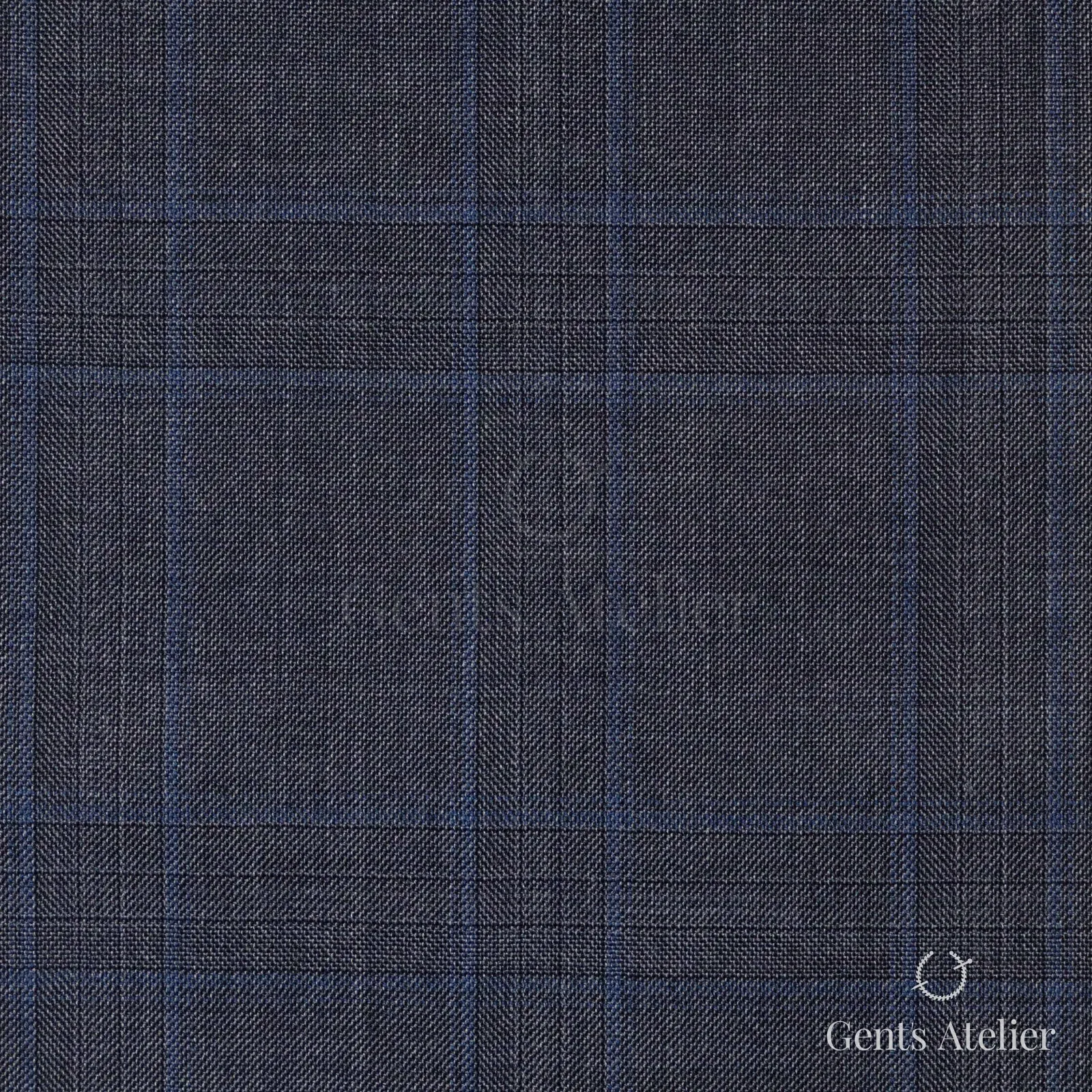 Костюм из Vitale Barberis Canonico 1260004 — тёмно-синий меланж, 100% Шерсть