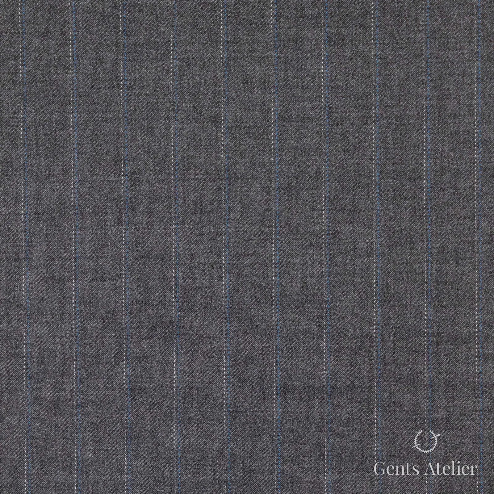 Костюм из Vitale Barberis Canonico 1230116 — серый с синей полосой, 100% Шерсть