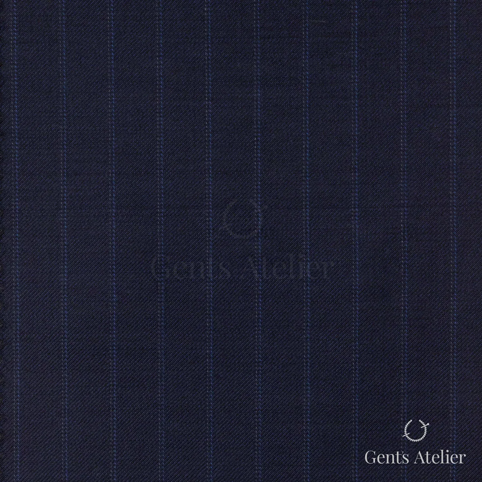 Костюм из Vitale Barberis Canonico 1230117 — тёмно-синий с полосой, 100% Шерсть